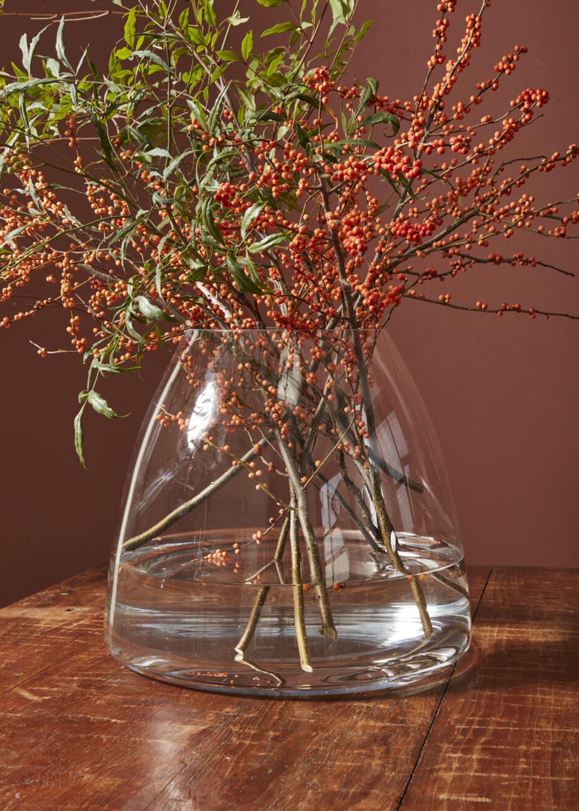 Clear Large Clear Glass Terrarium Vase for Home Decor