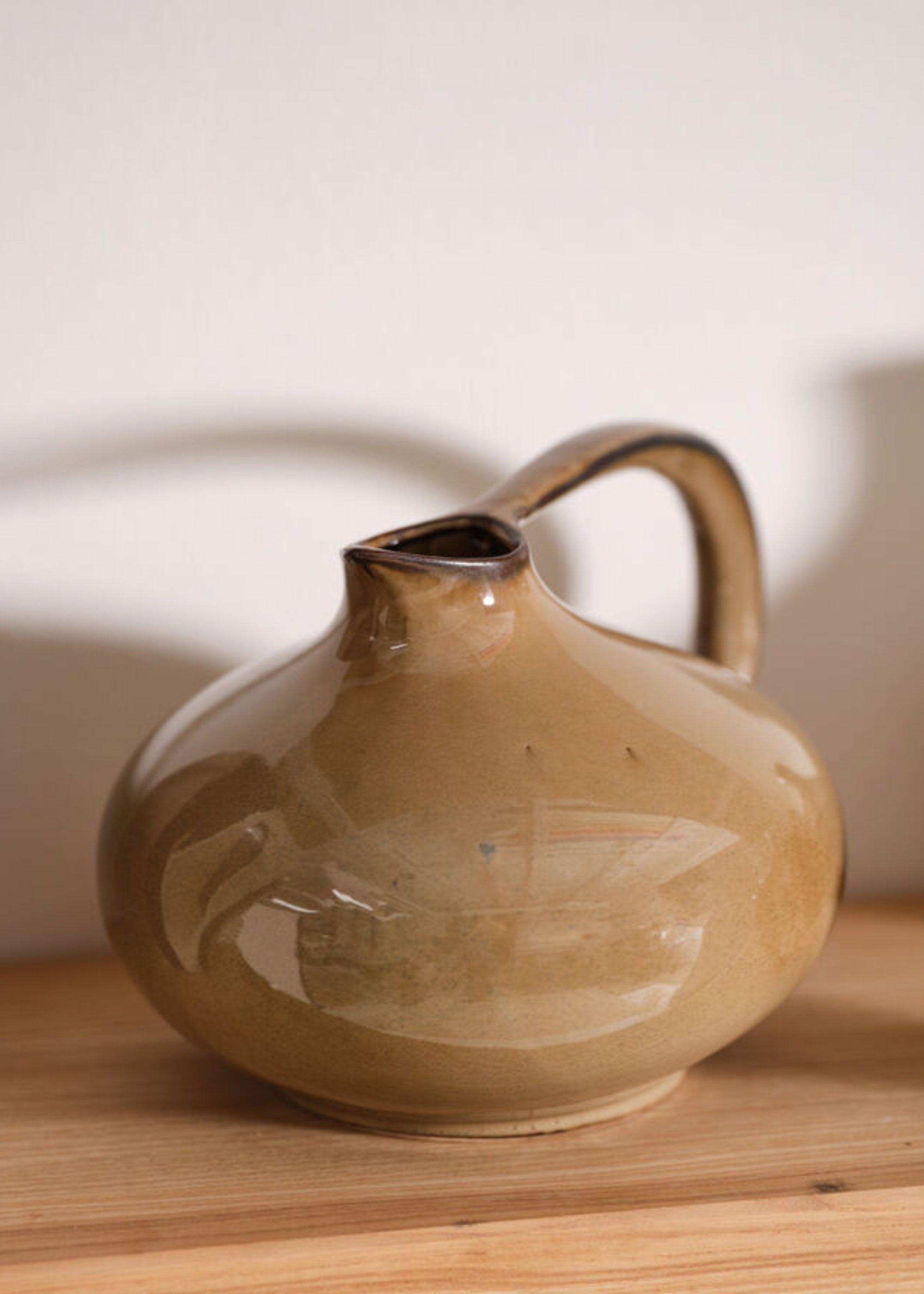 Large Ceramic Pitcher Vase for Entryway Arrangement