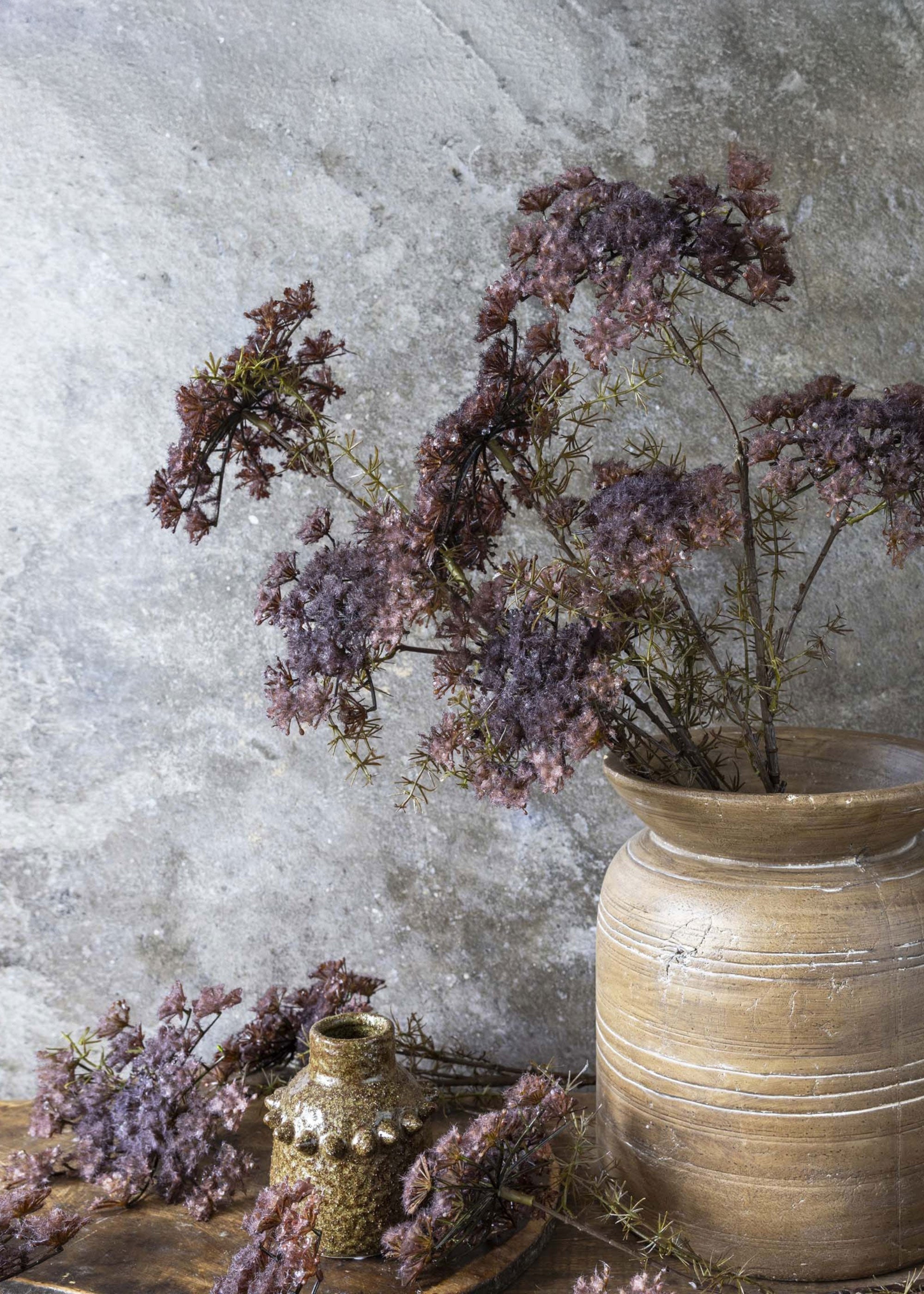 Purple Artificial Queen Anne's Lace Branch for Home Decor