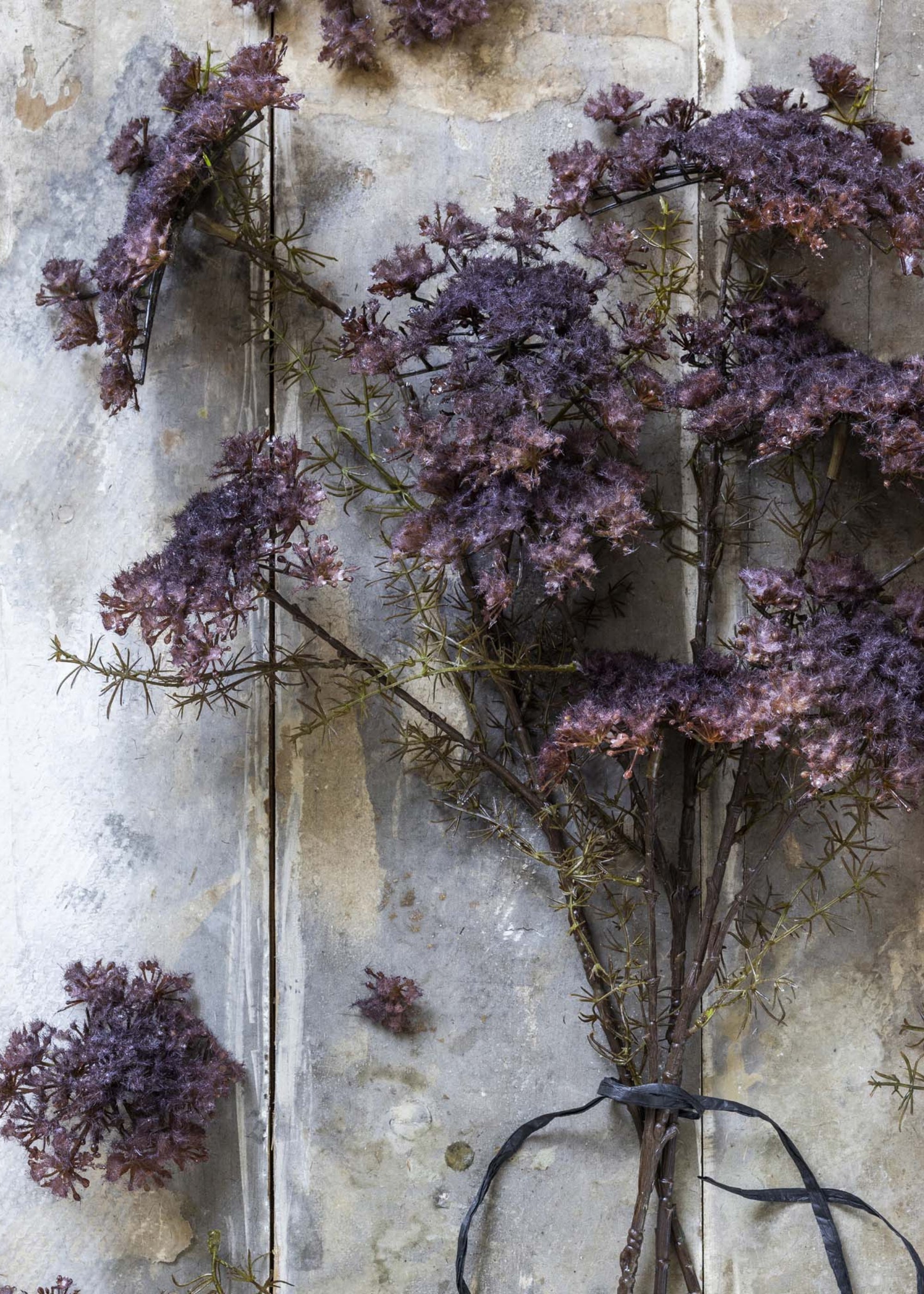 Purple Artificial Queen Anne's Lace Branch for Table Centerpiece