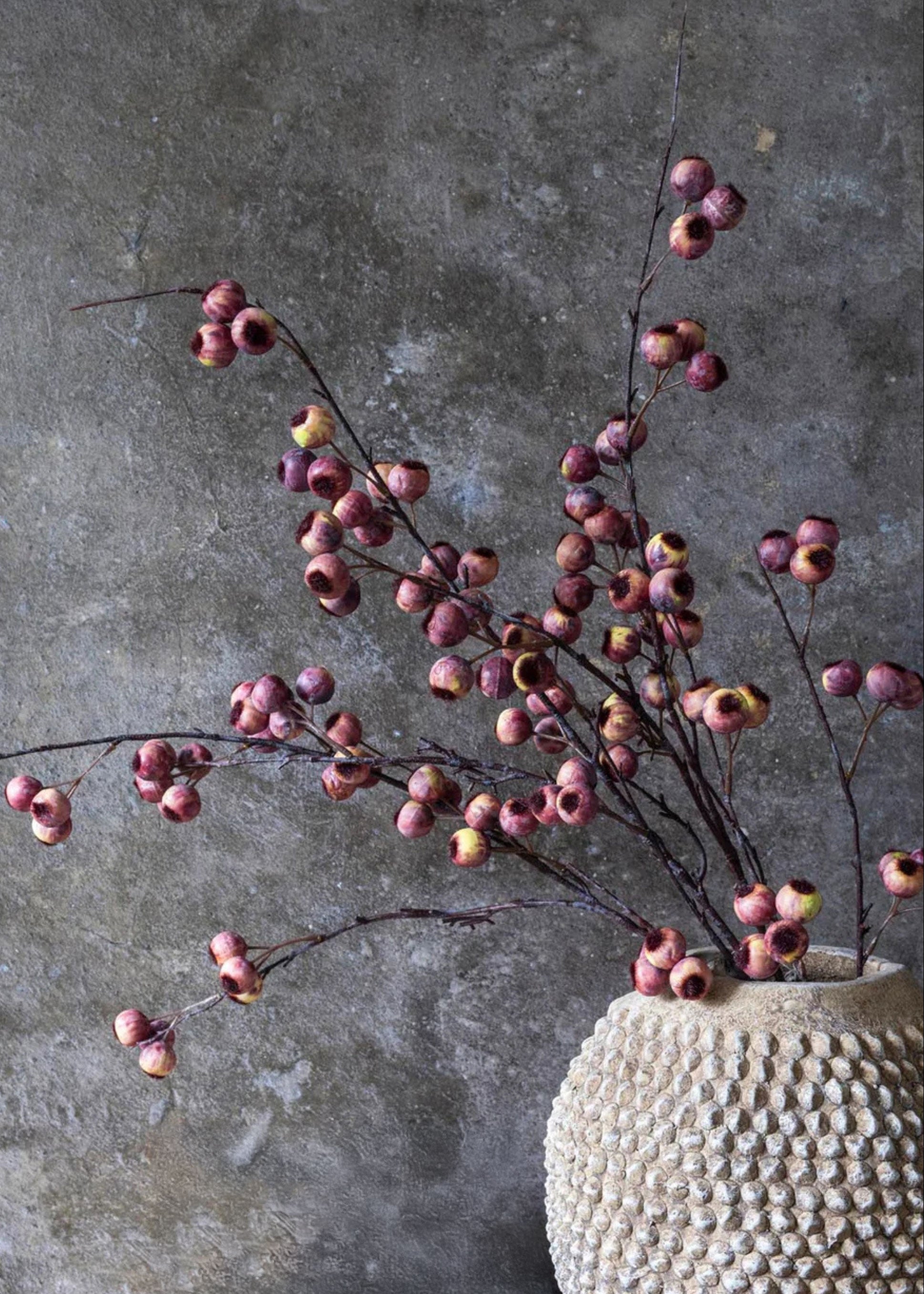 Pink Artificial Berry Branch for Home Decor