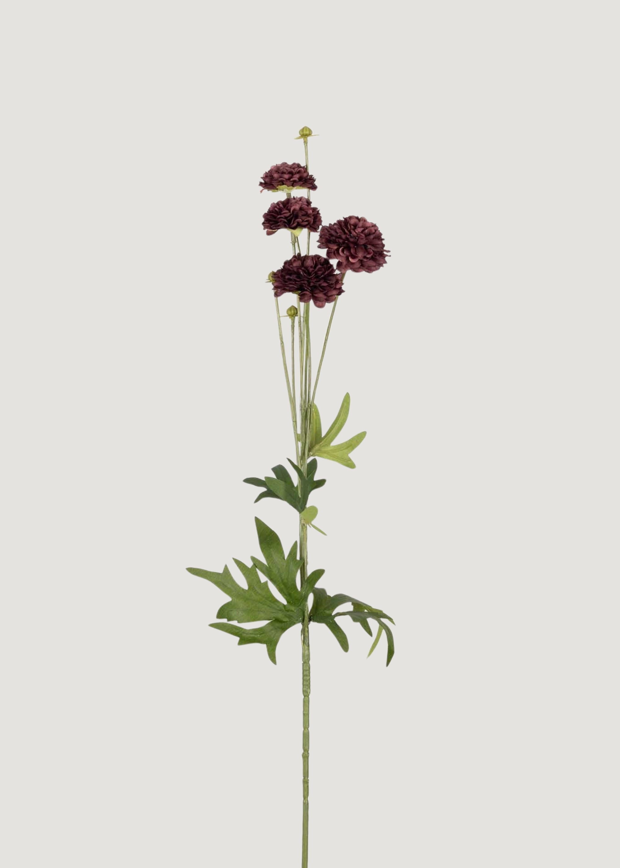 Deep purple faux clove wildflower stem for wedding floral decor