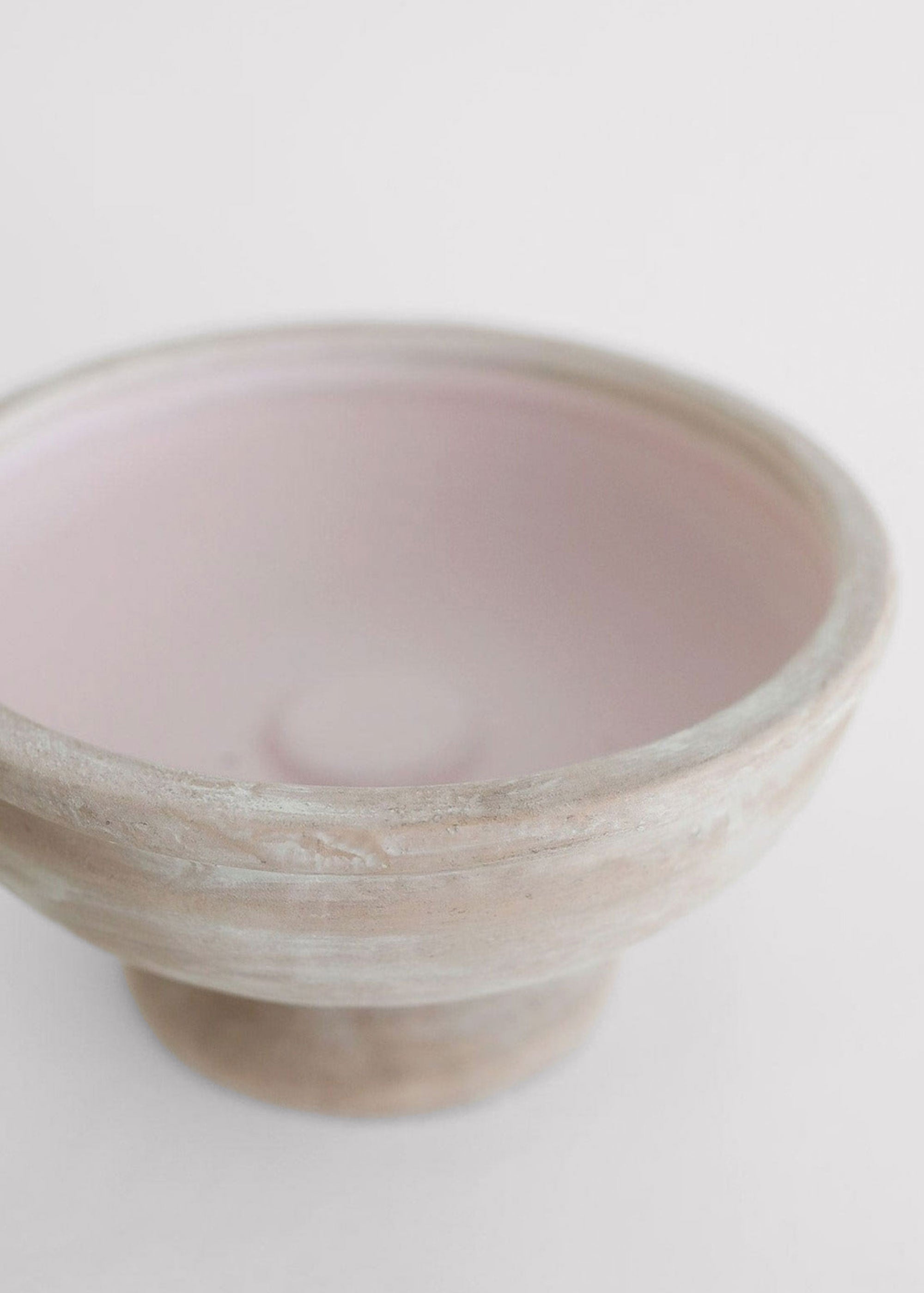 Pink Earthy Mauve Ceramic Compote Bowl for Wedding Decor