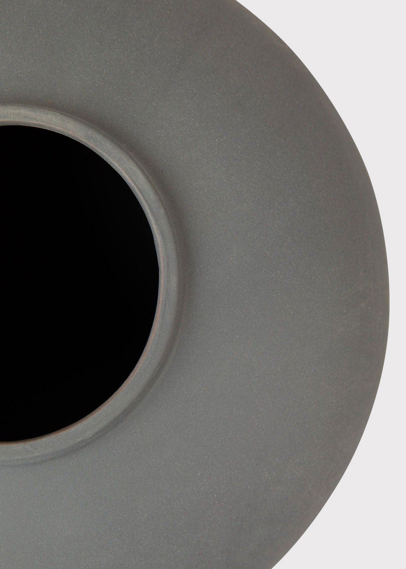 Slate Smokey Slate Large Clay Table Vase for Wedding Decor