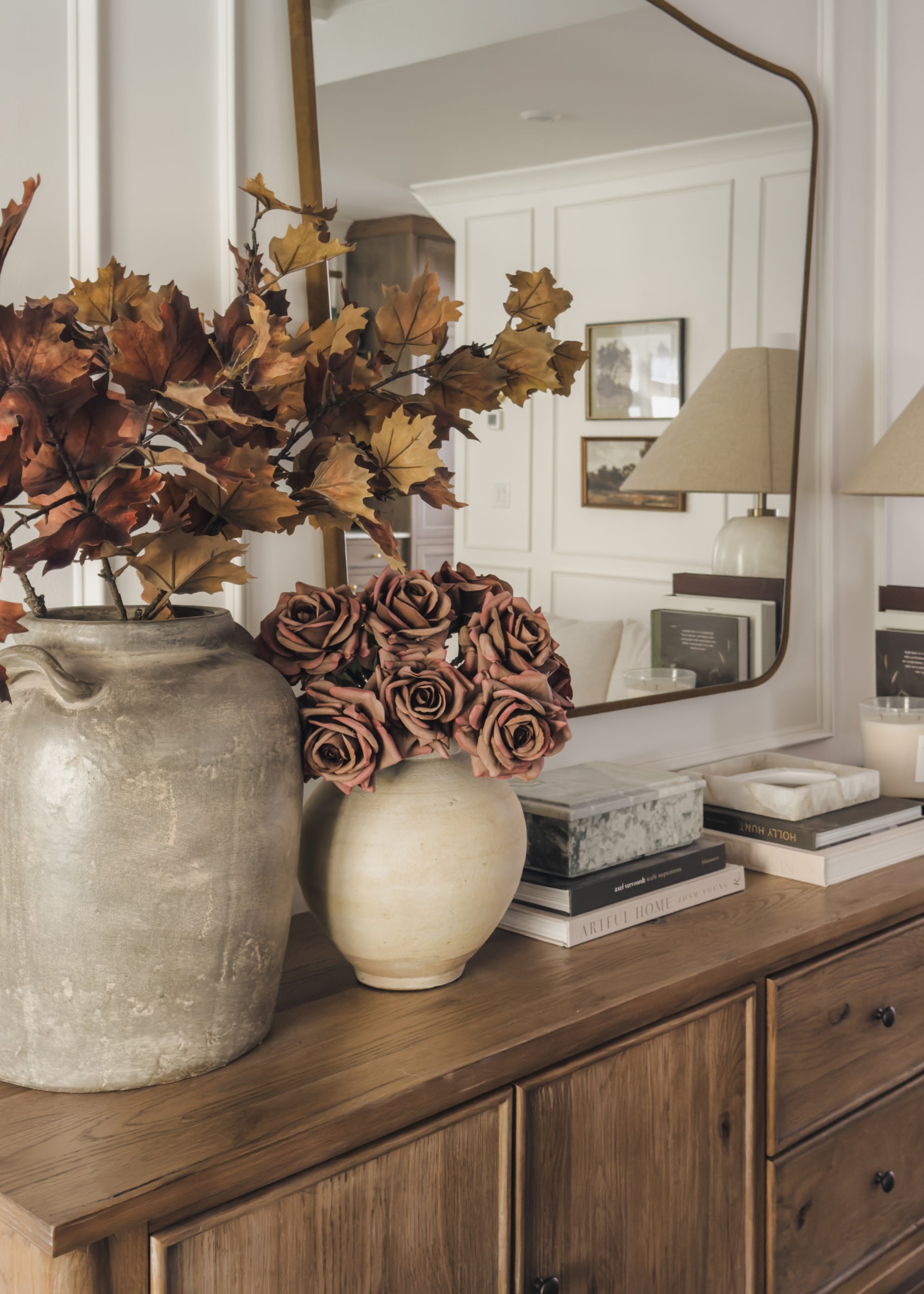 Brown Real Touch Artificial Rose Stem for Home Decor