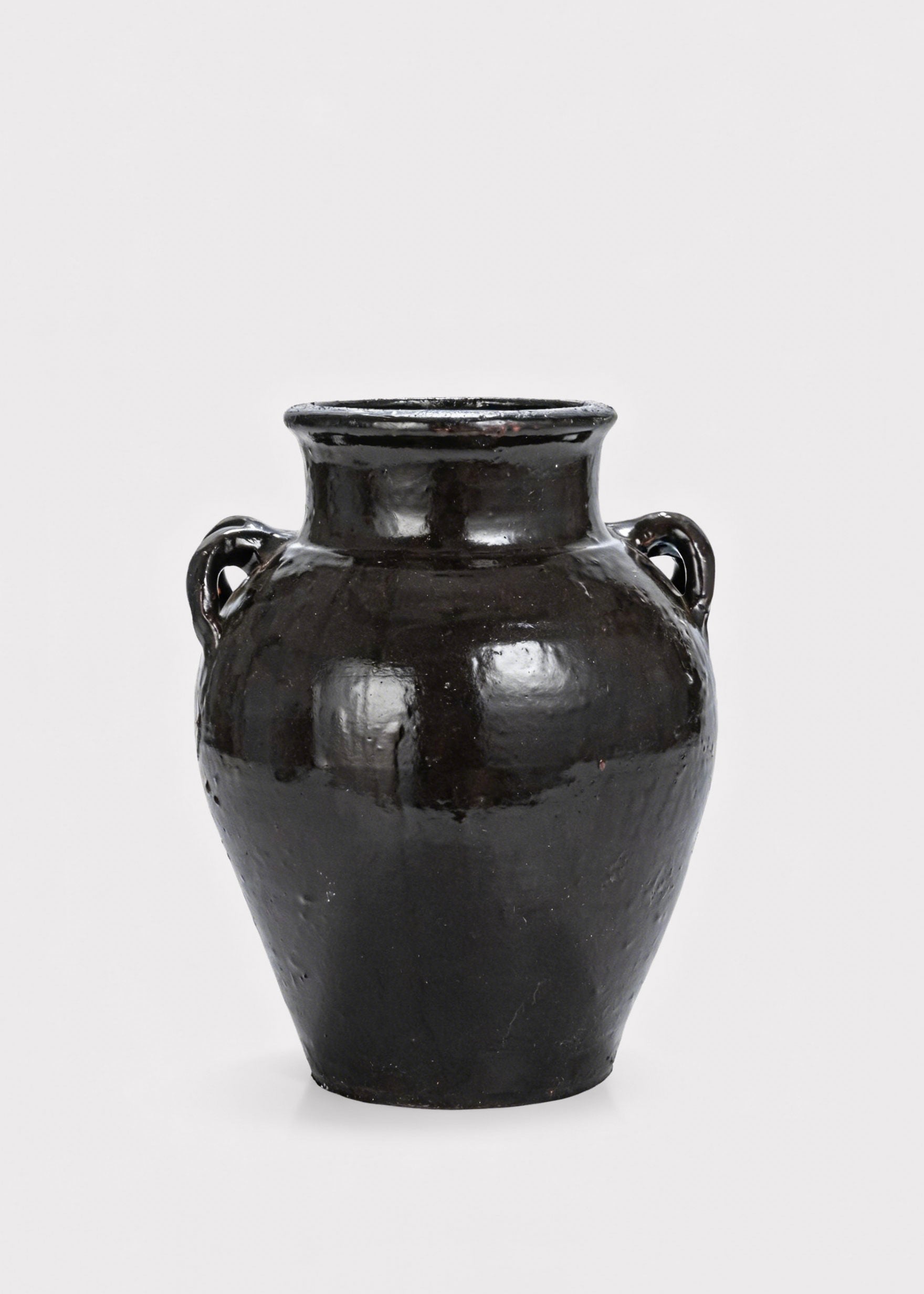 Brown Large Distressed Clay Jar Vase for Vase Styling