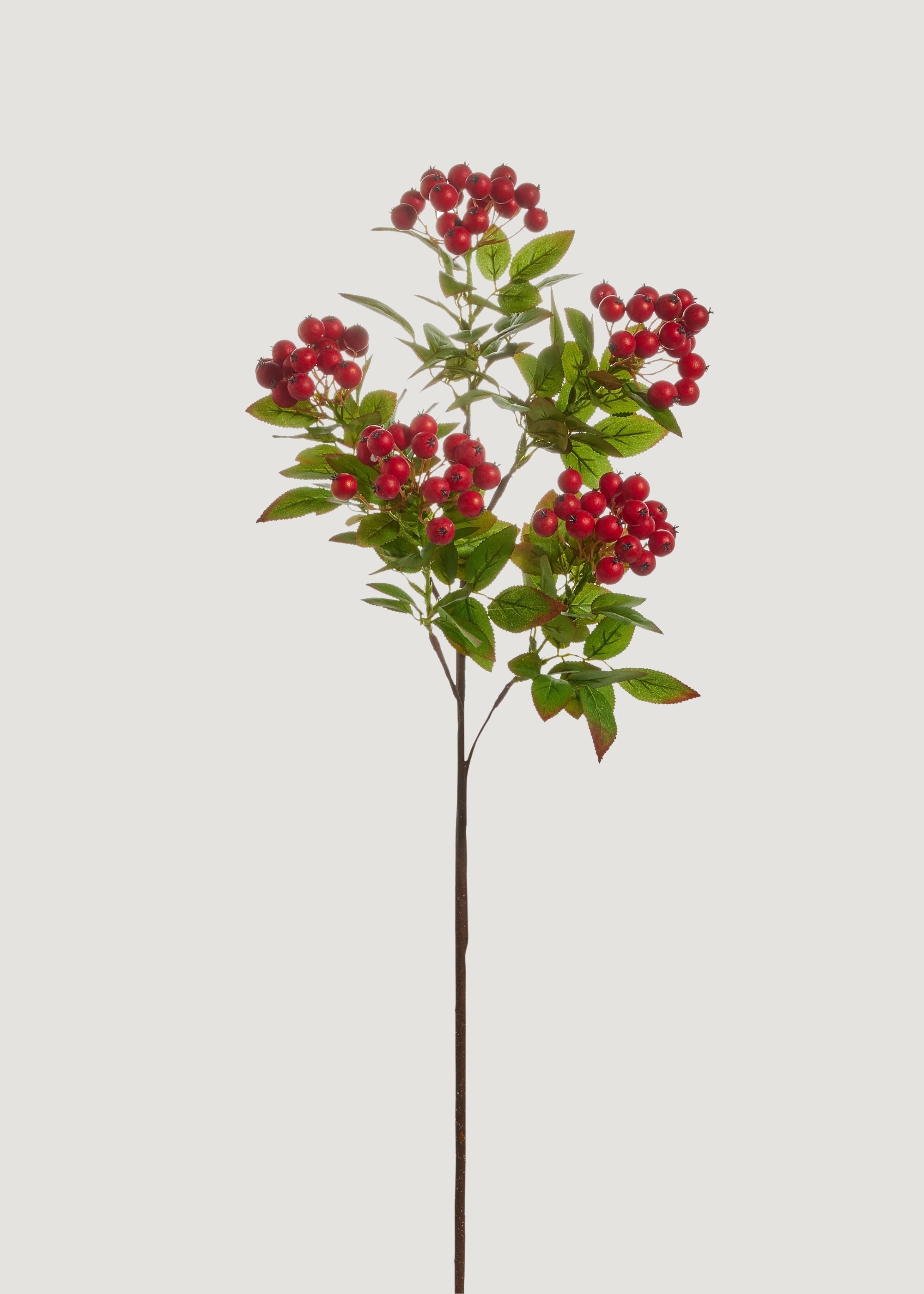 Red Artificial Berry Branch for Vase Styling