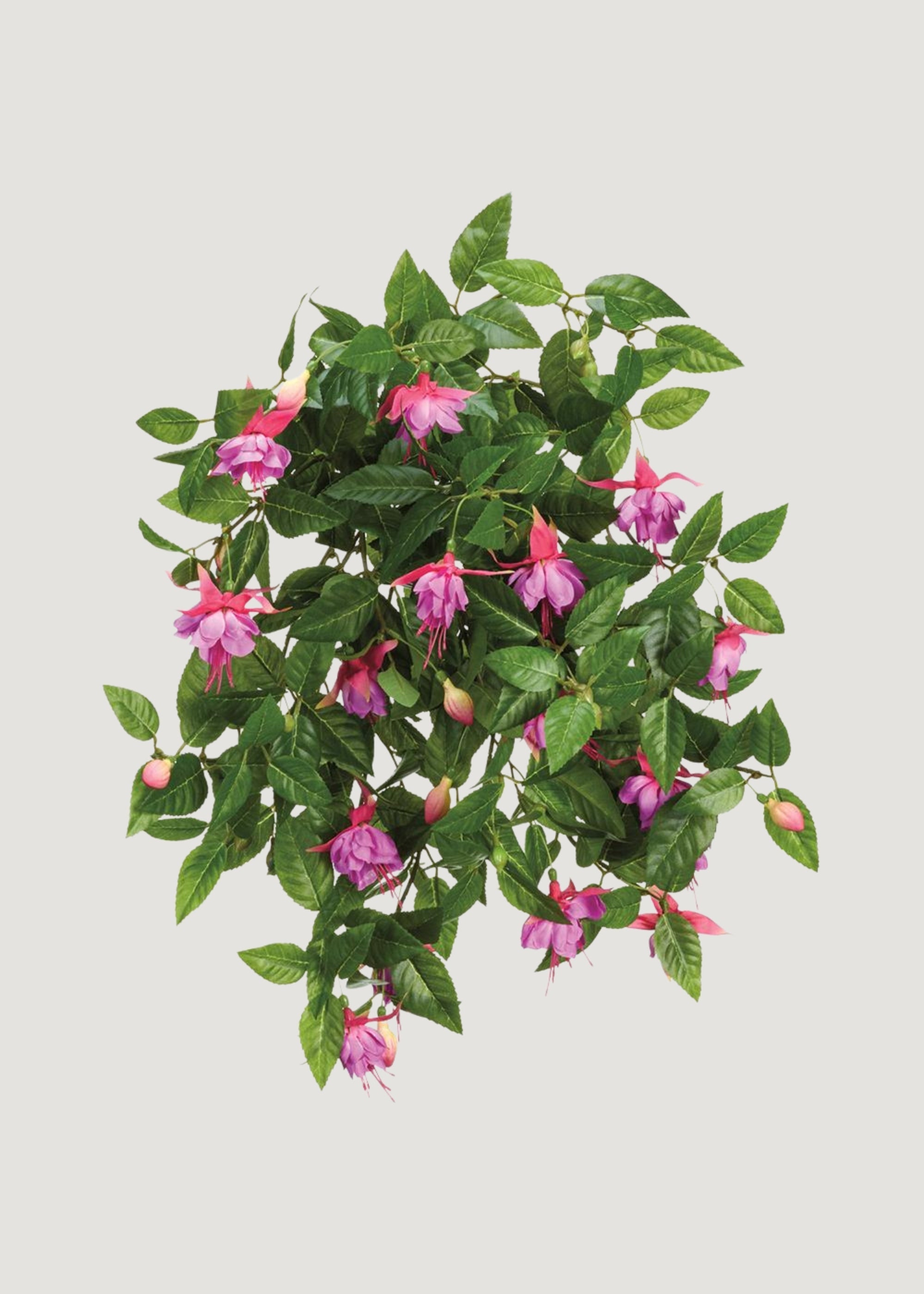 Purple Hue Artificial Fuchsia Hanging Bush for Vase Styling