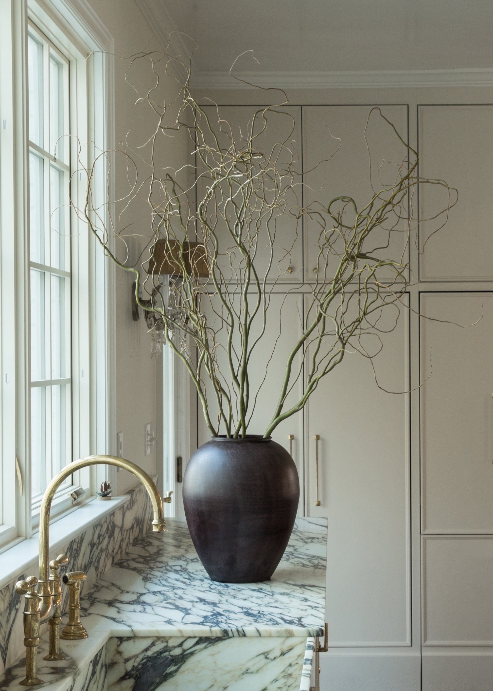 Green Artificial Willow Branch for Vase Styling