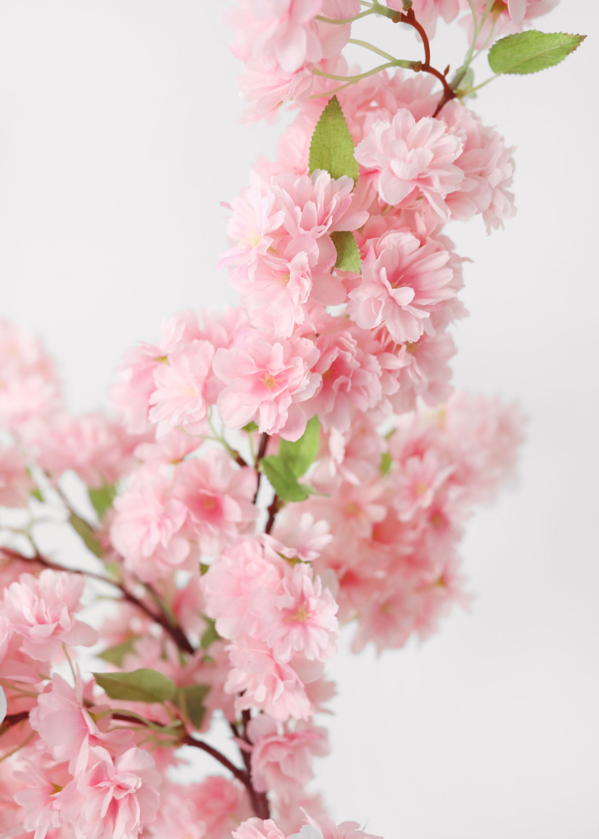 Pink Artificial Cherry Blossom Branch for Shelf Styling
