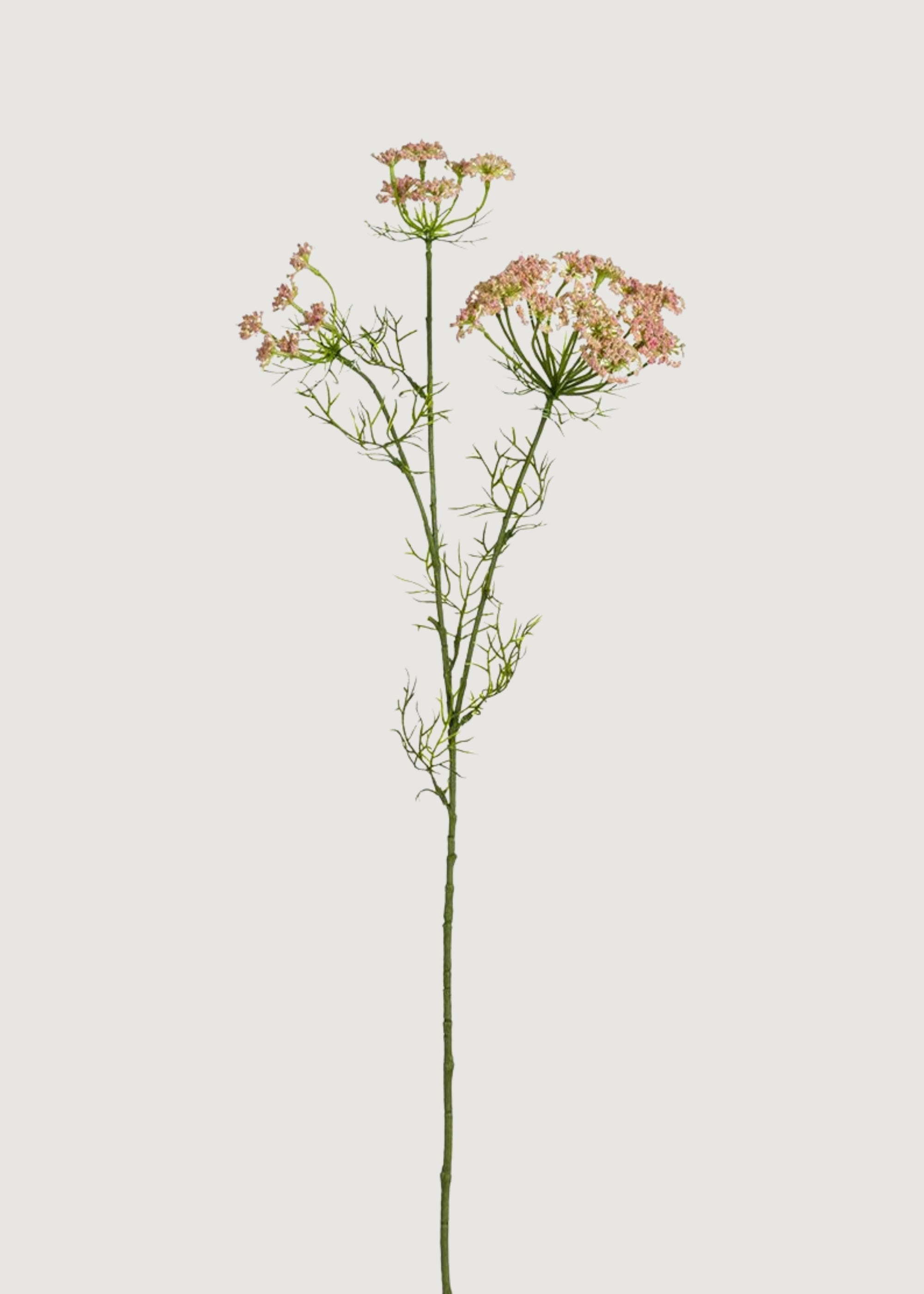 Pink Artificial Wildflowers Dill Branch for Vase Styling