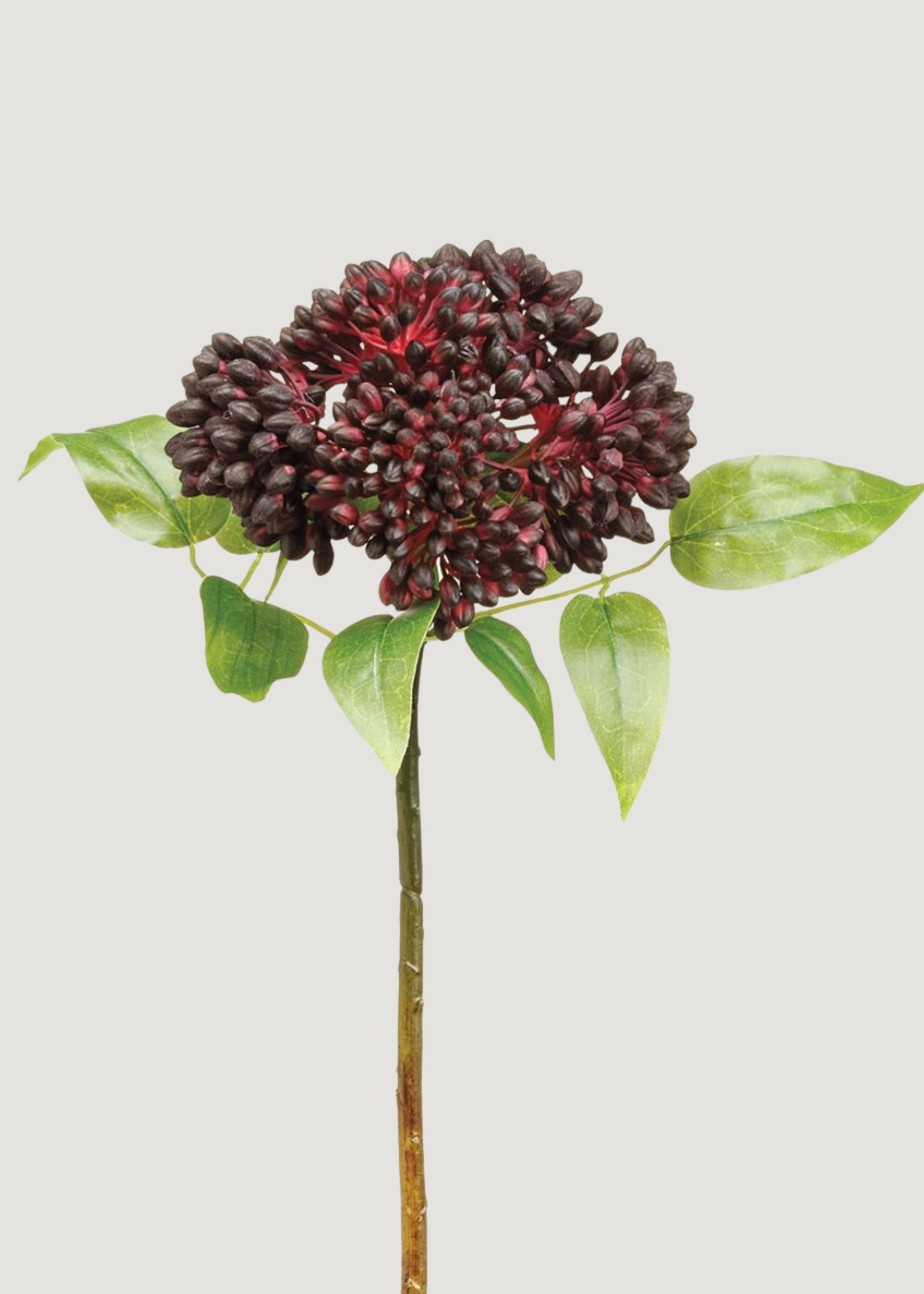 Burgundy Artificial Succulent Stem for Vase Styling