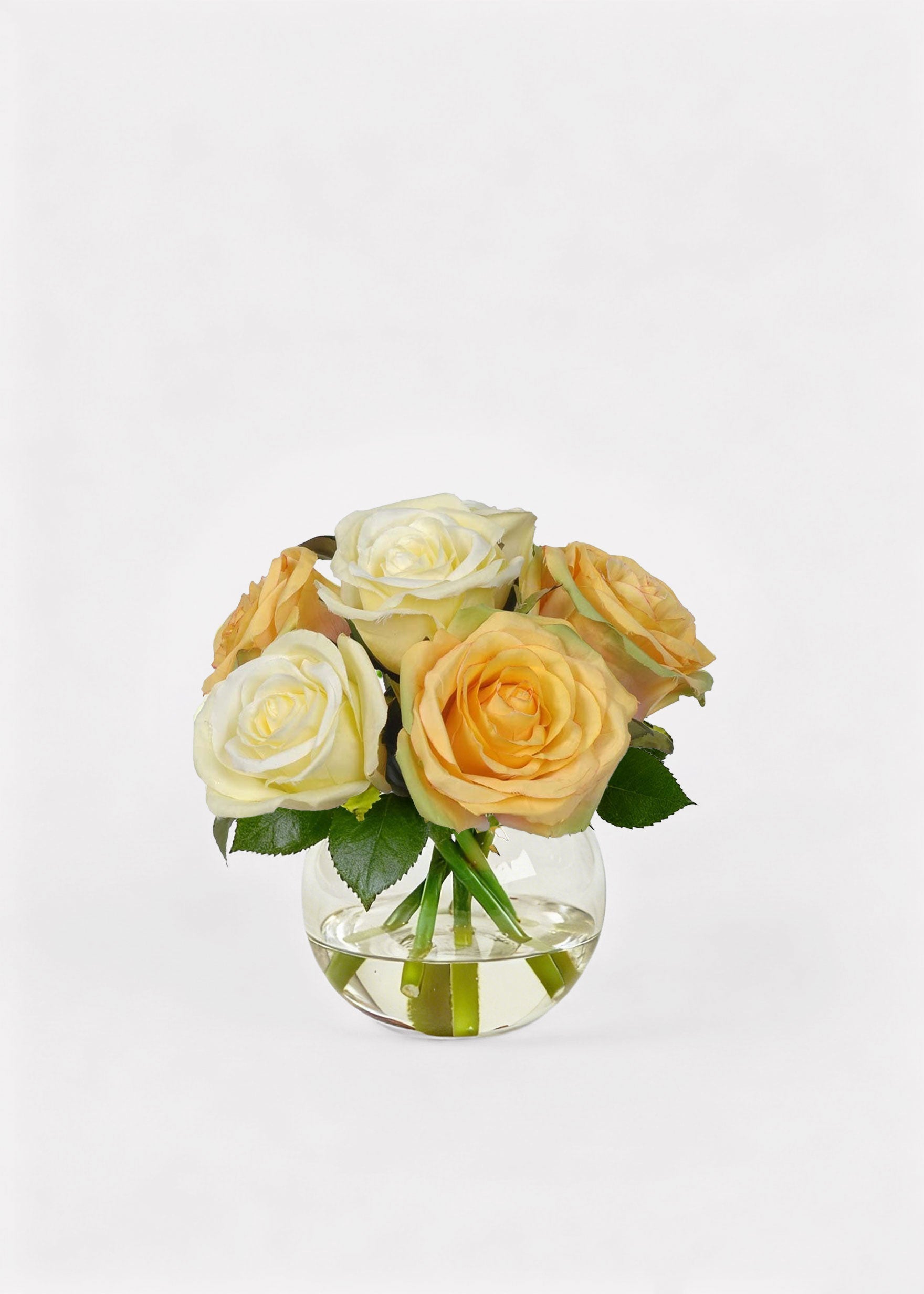 Yellow Artificial Rose Arrangement for Vase Styling
