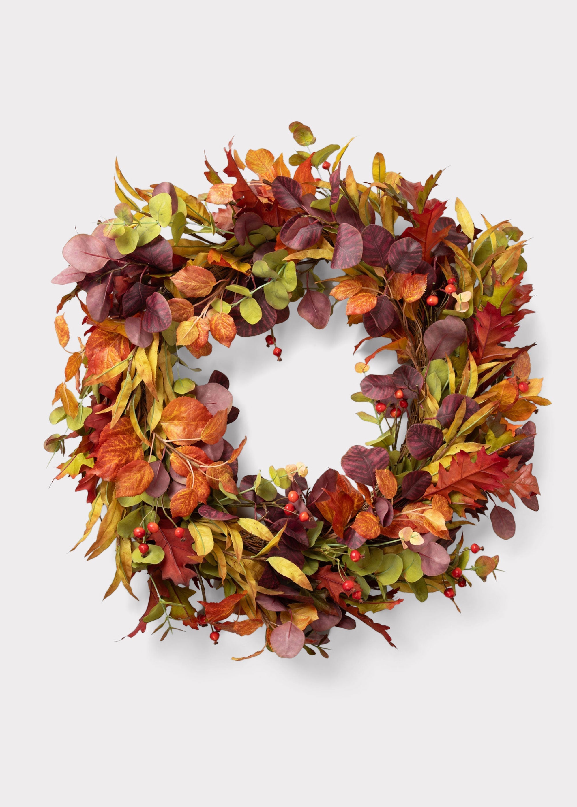Green Artificial Eucalyptus Wreath for Home Decor