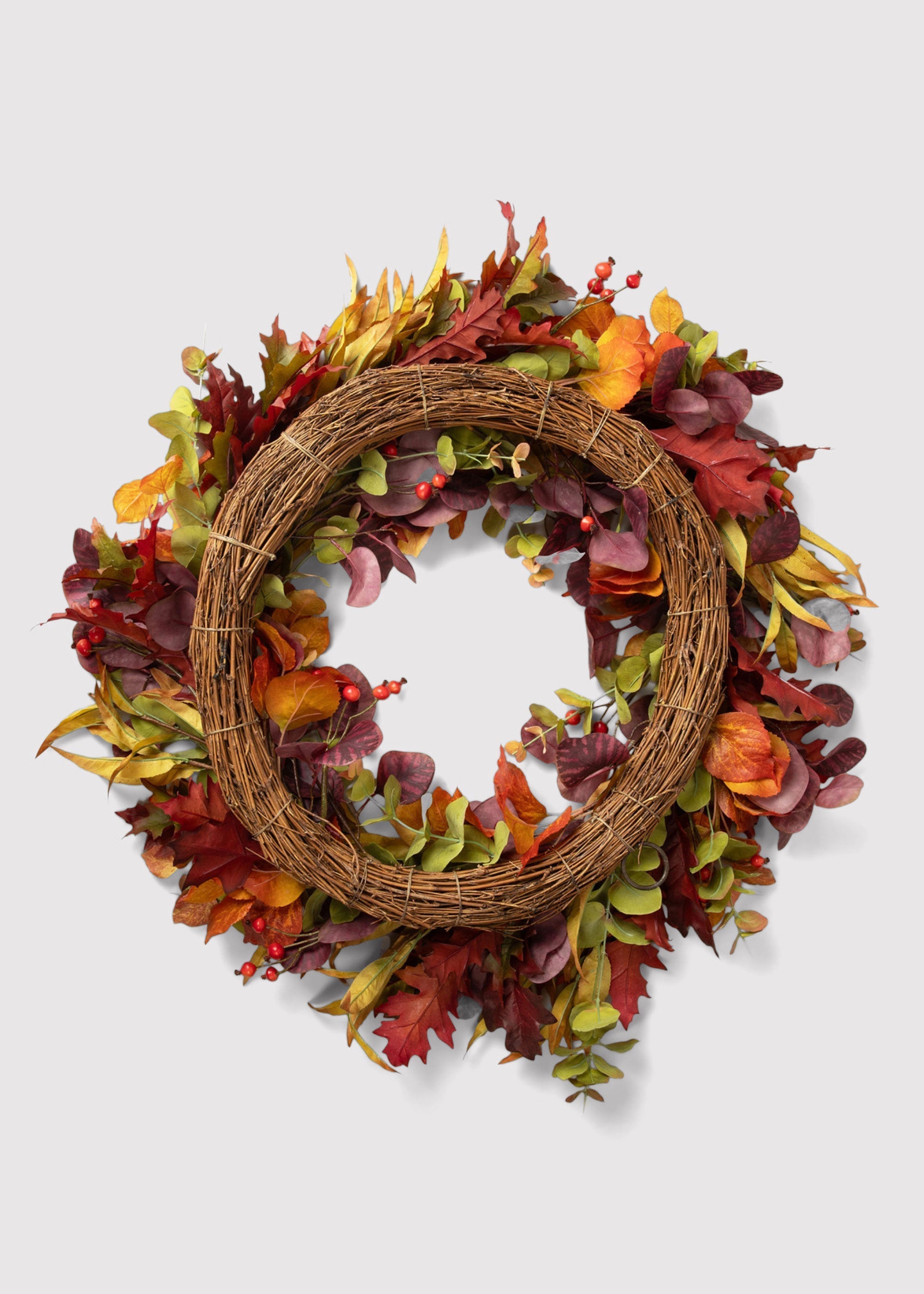 Green Artificial Eucalyptus Wreath for Wedding Decor