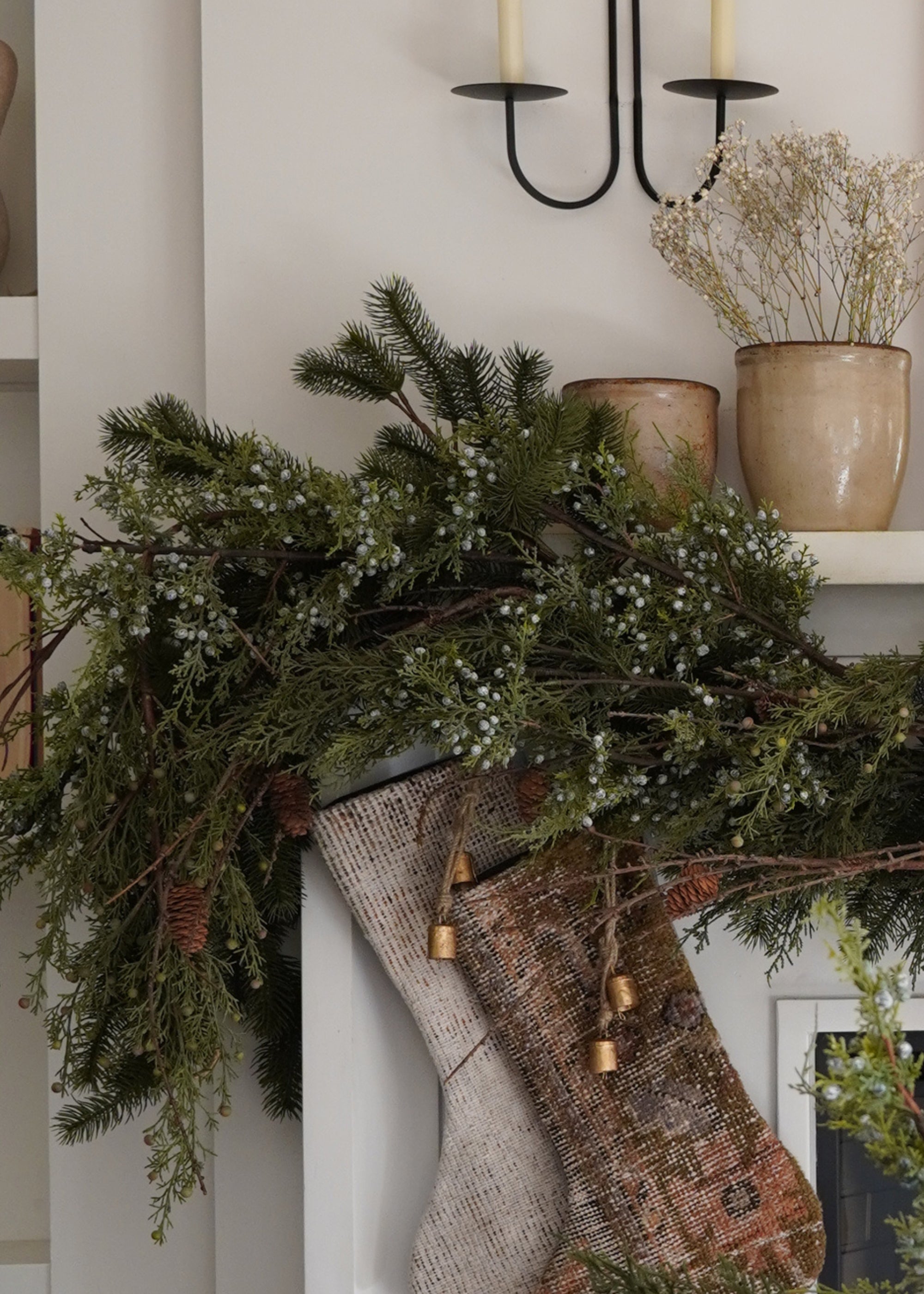 Blue Artificial Pine Branch for Home Decor