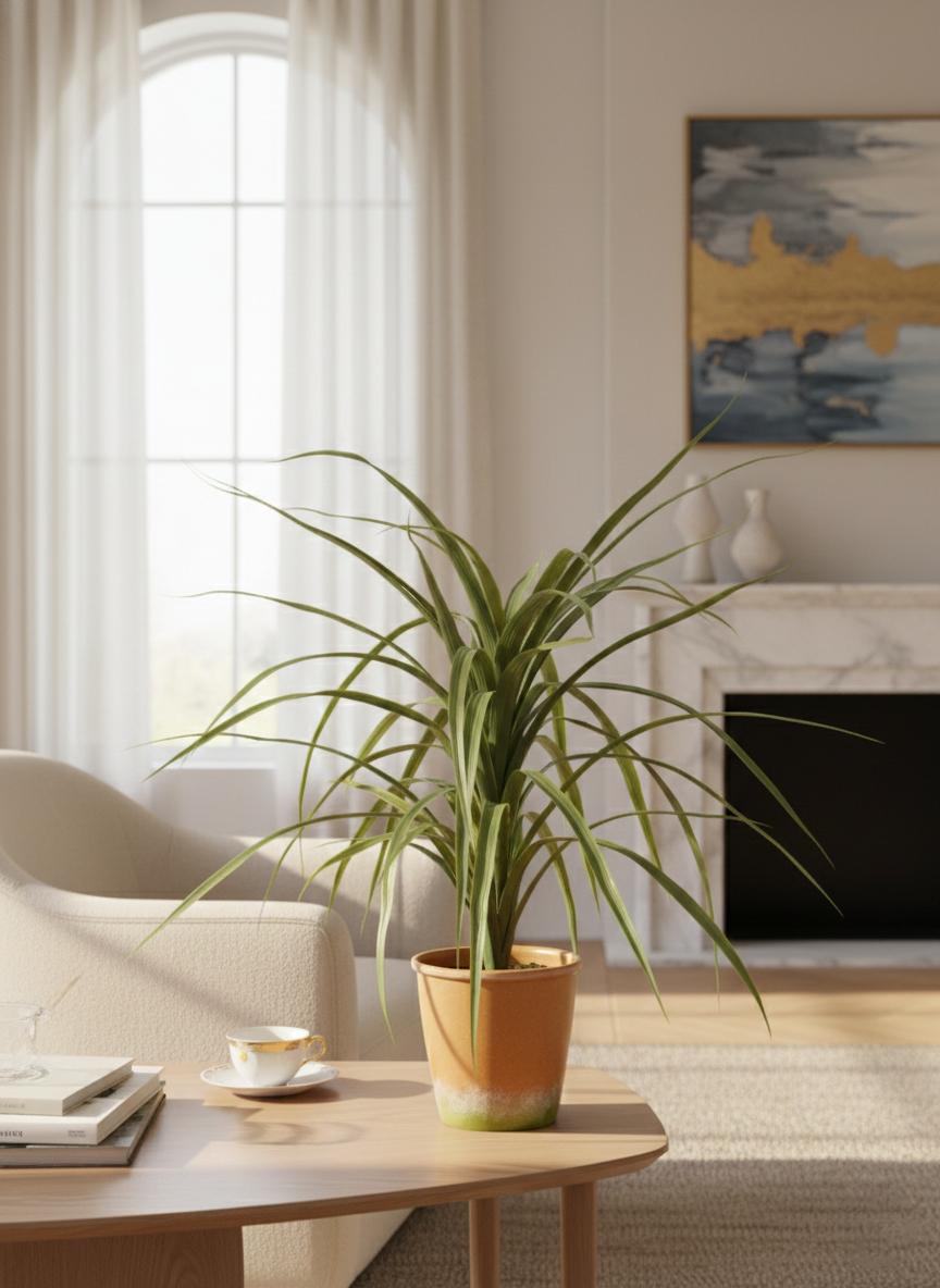 Green Artificial Succulent Potted Plant for Table Centerpiece