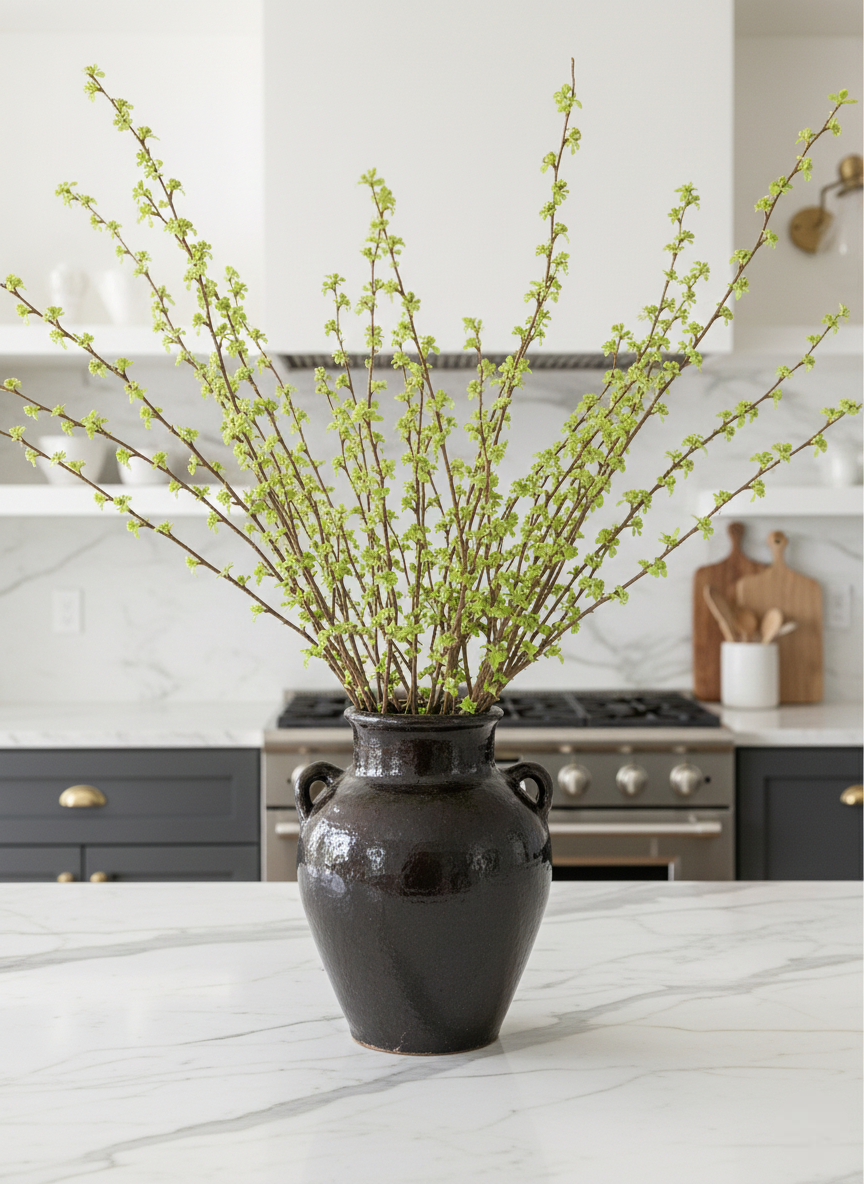Brown Large Distressed Clay Jar Vase for Home Decor