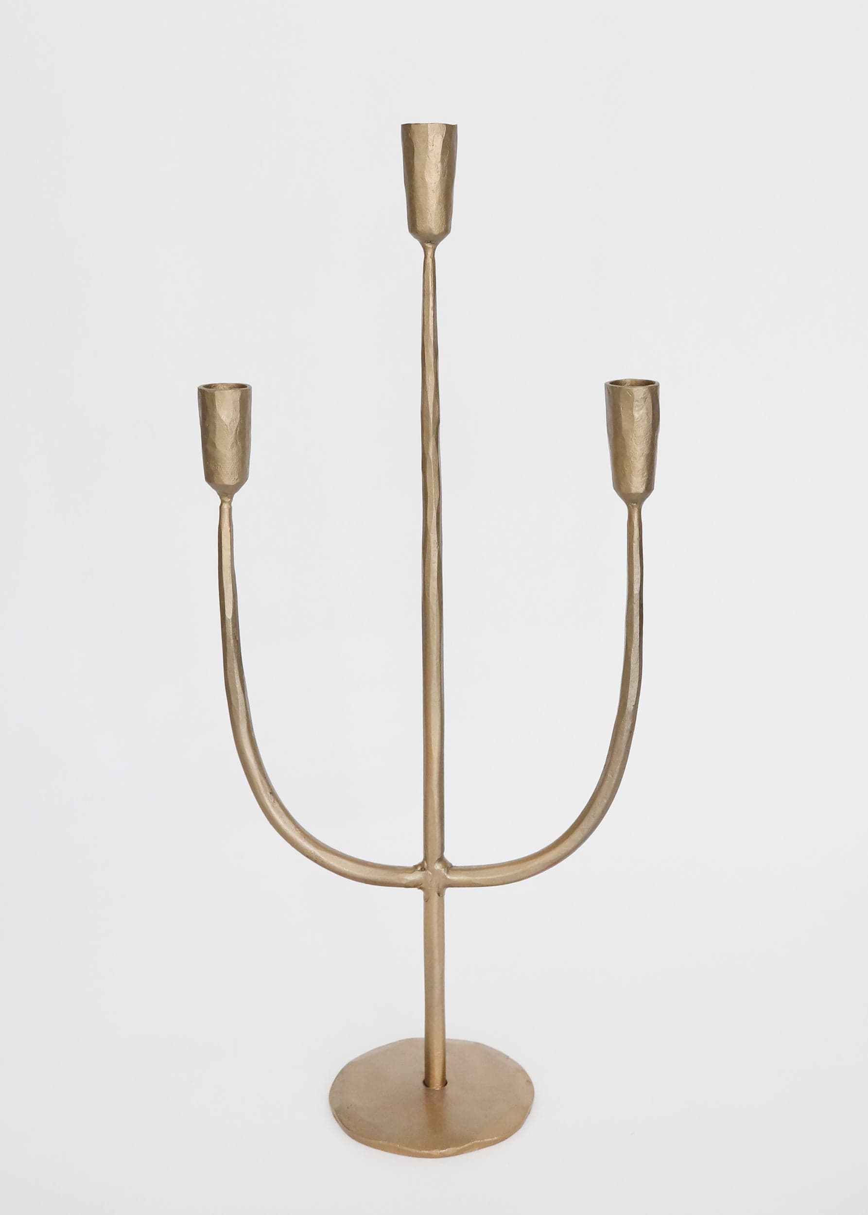 Antique gold candelabra candle holder for wedding tables