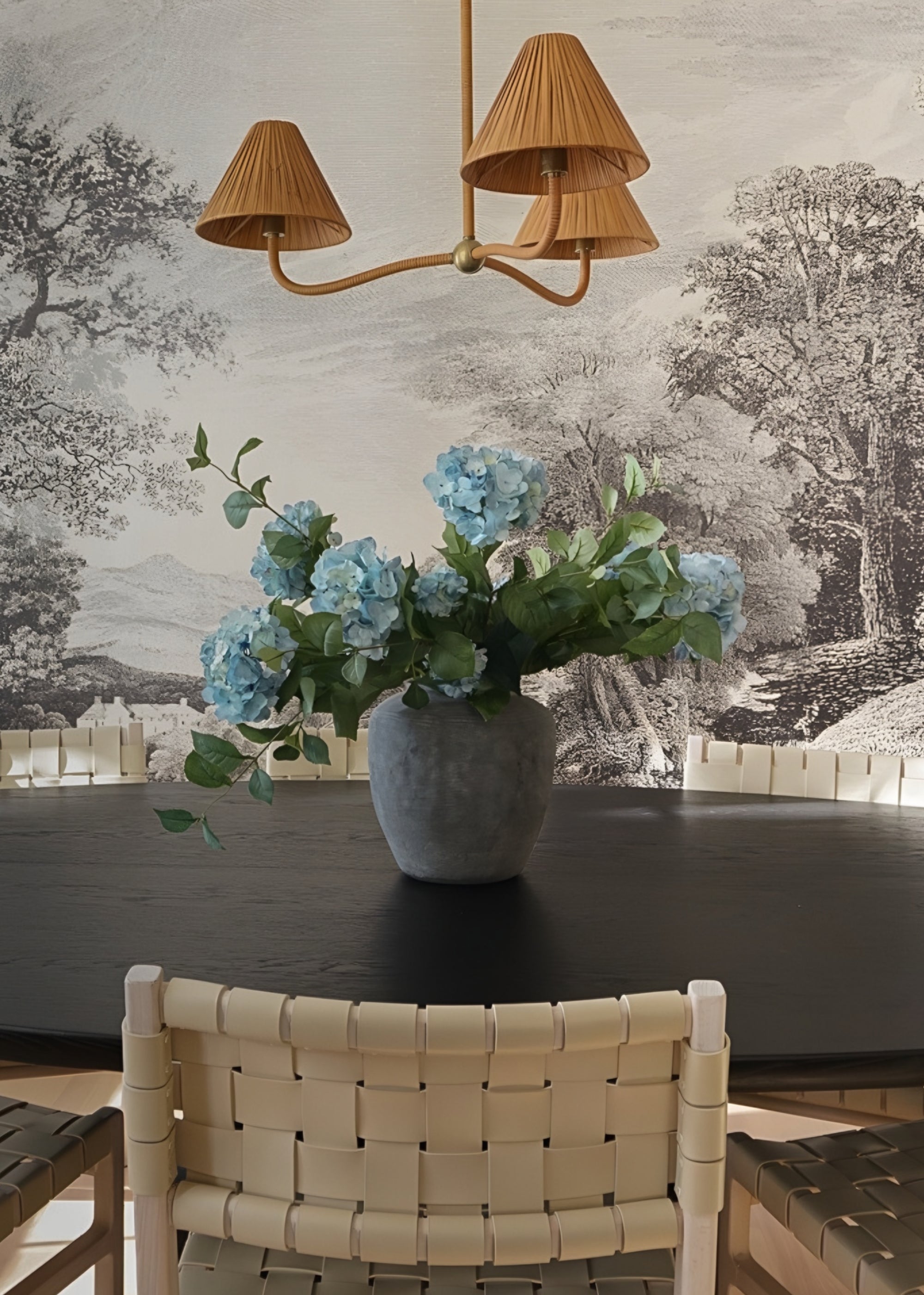 Antique Light Blue Artificial Hydrangea Stem for Table Centerpiece