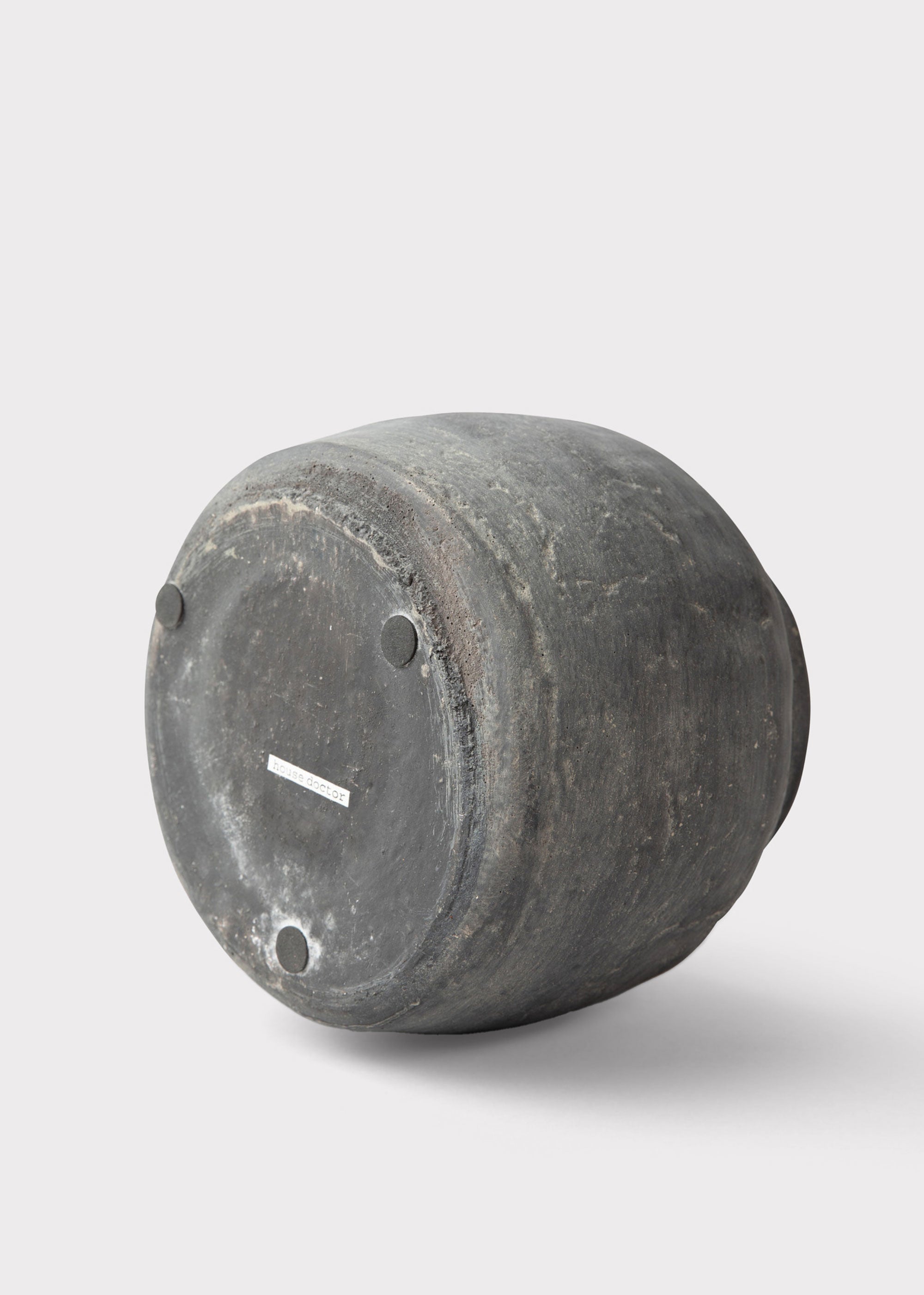 Distressed Rustic Concrete Vase for Shelf Styling