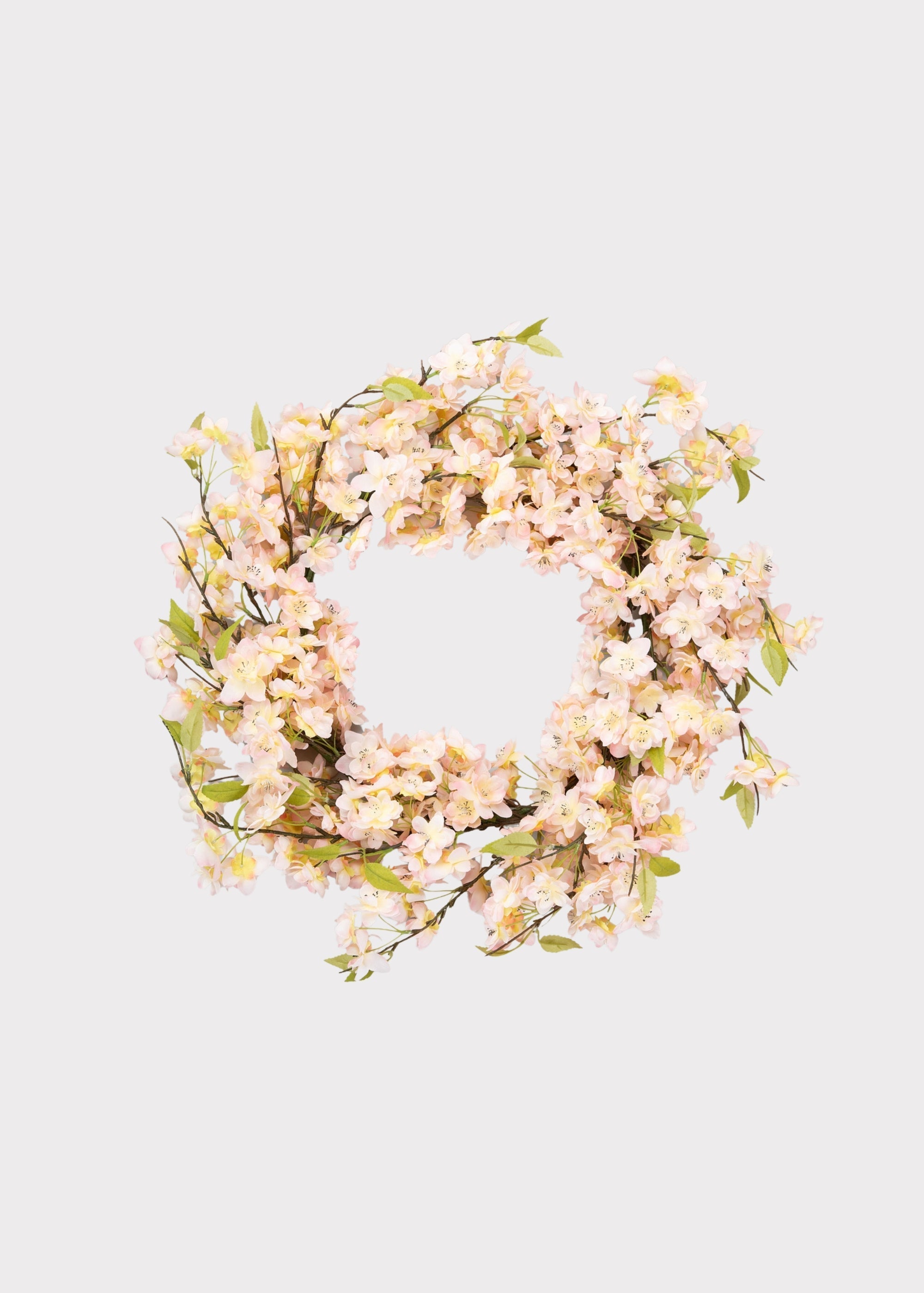 Pink Artificial Cherry Blossom Wreath for Vase Styling