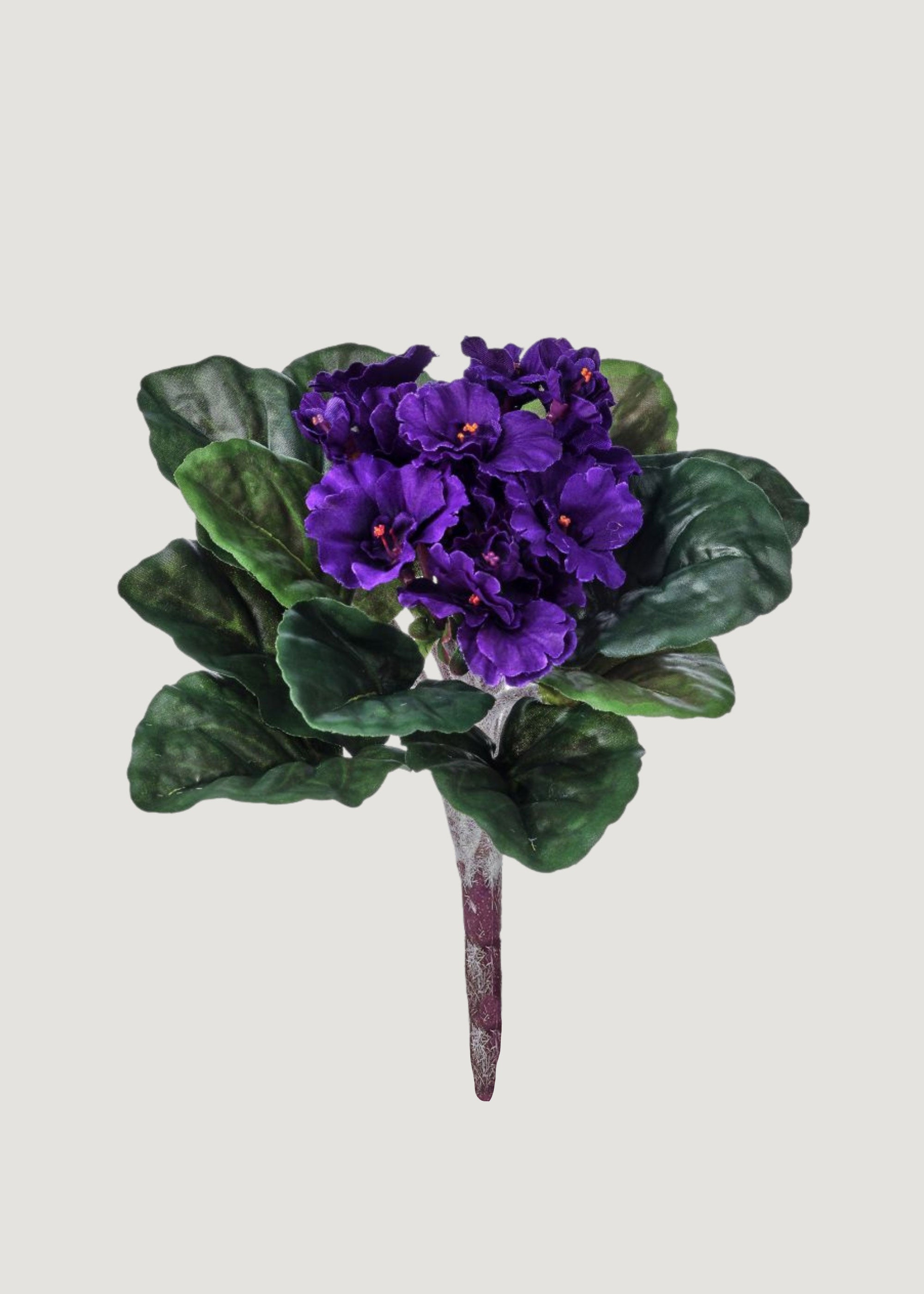 Purple Artificial Small African Violet Bush for Vase Styling