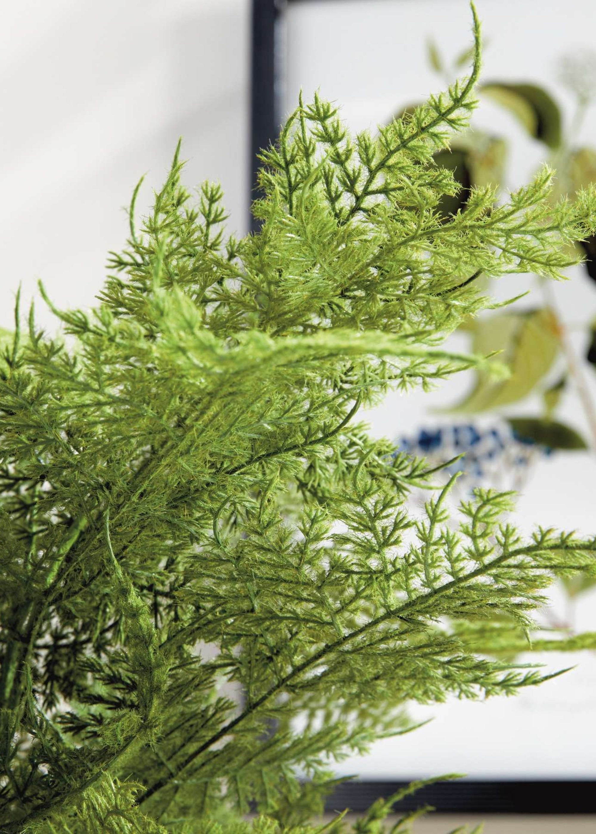 Green Artificial Fern Potted Plant for Entryway Arrangement