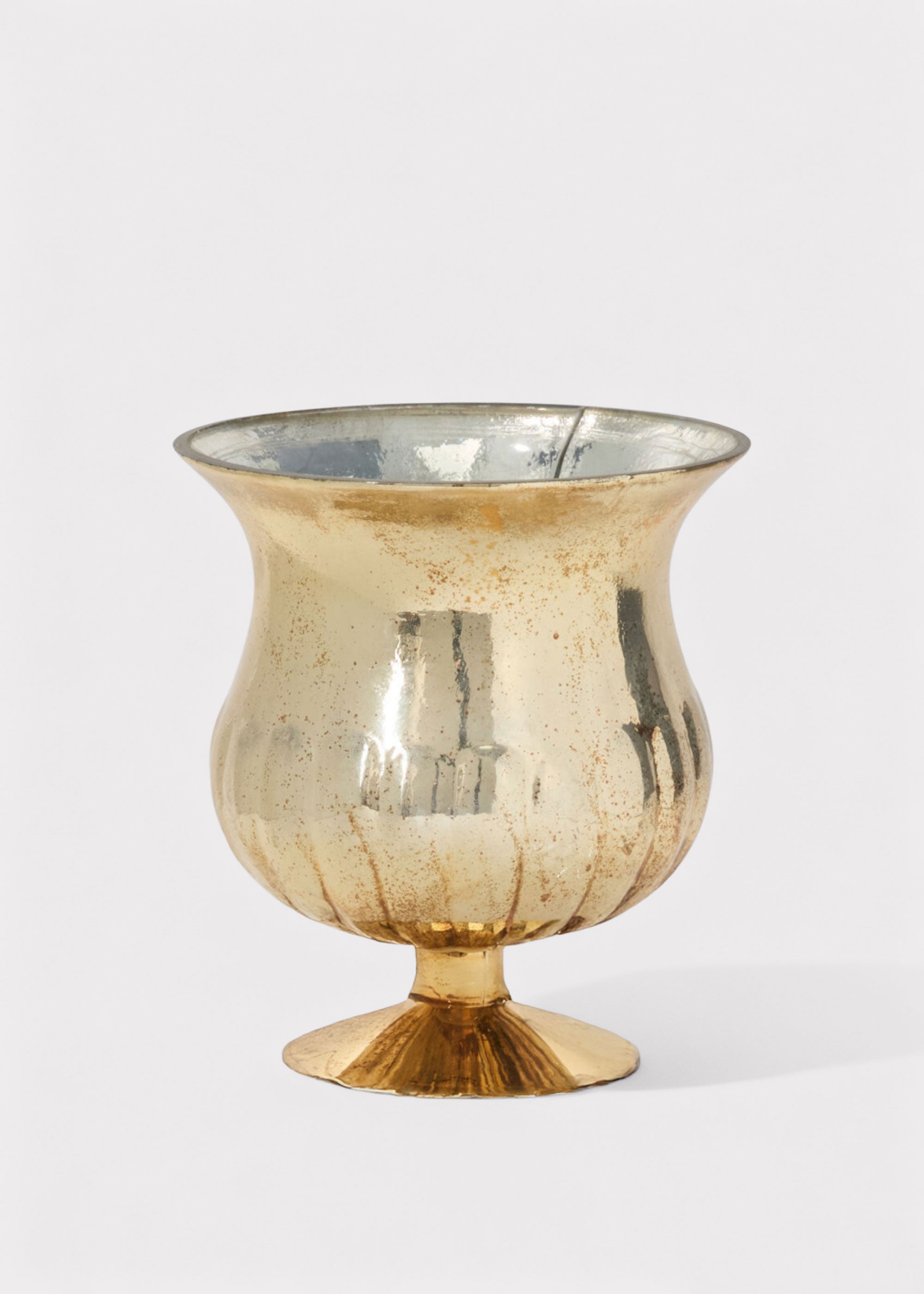 Gold Mercury Glass Raphael Urn Vase for Vase Styling