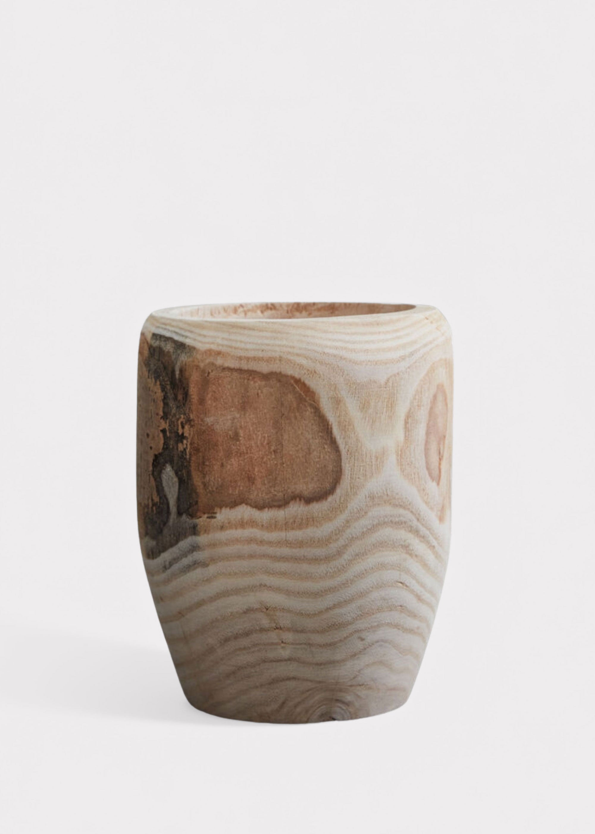Brown Large Wood Floral Vase for Vase Styling