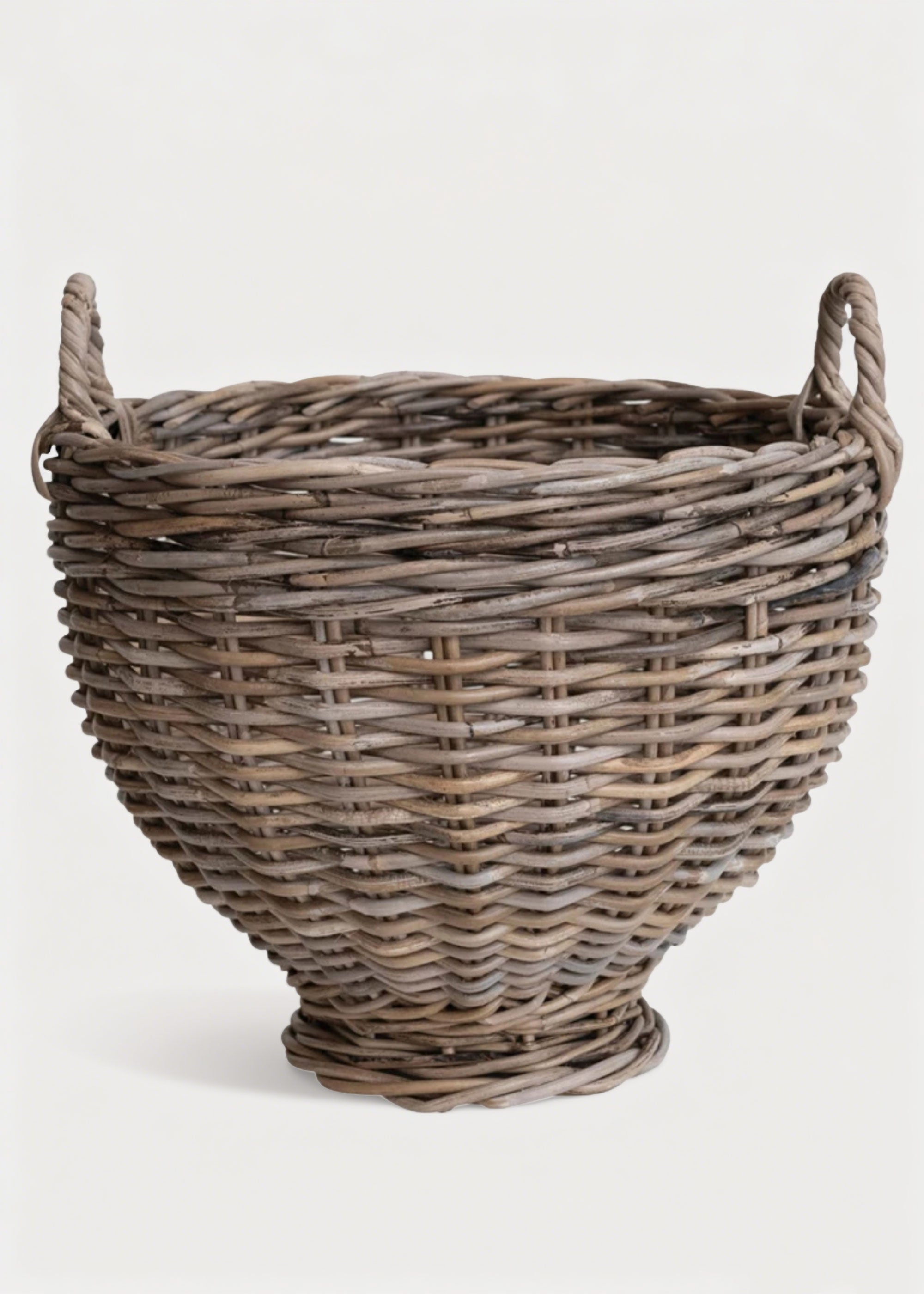 Handmade Rattan Footed Basket for Vase Styling