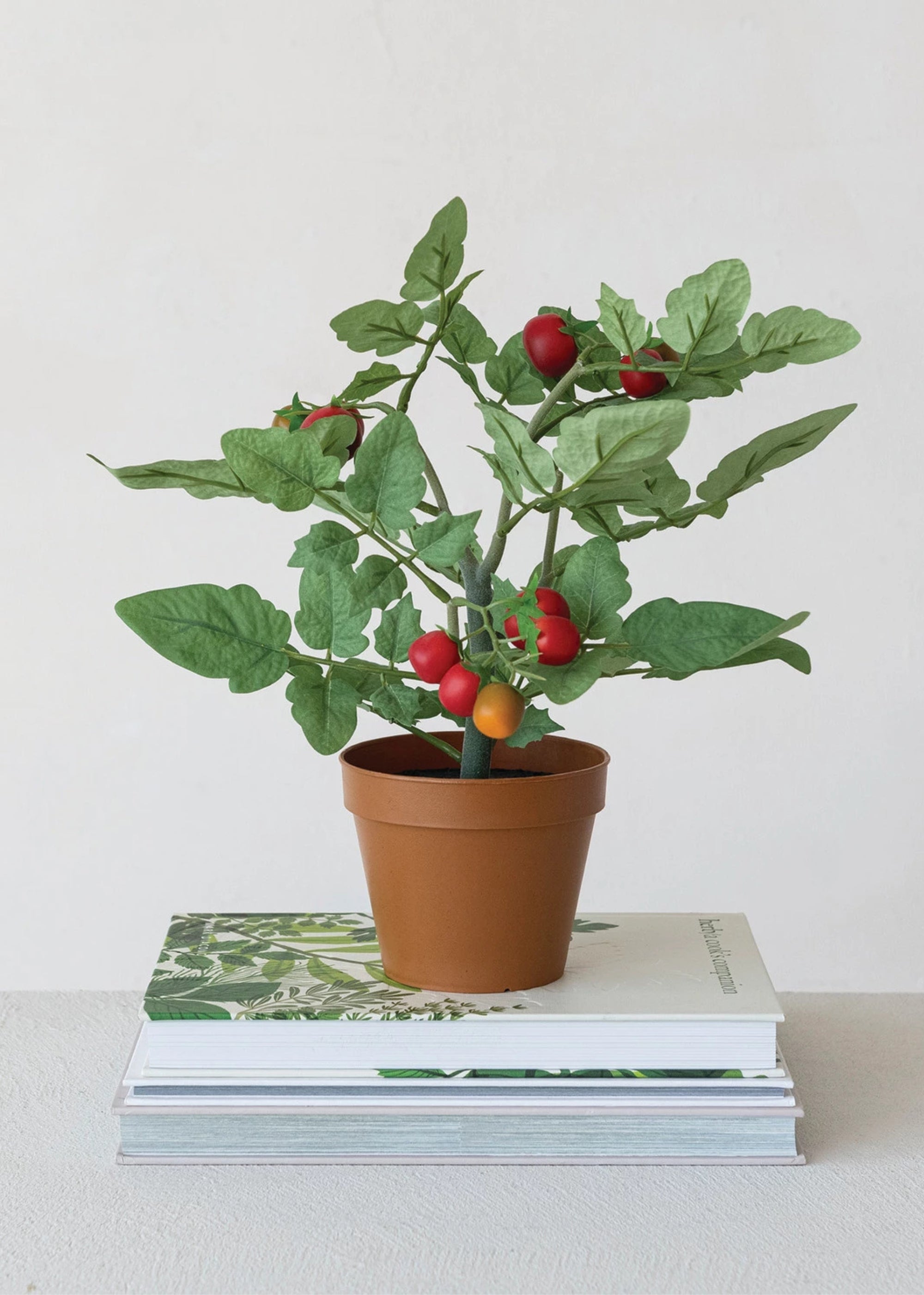 Orange Artificial Potted Tomato for Home Decor