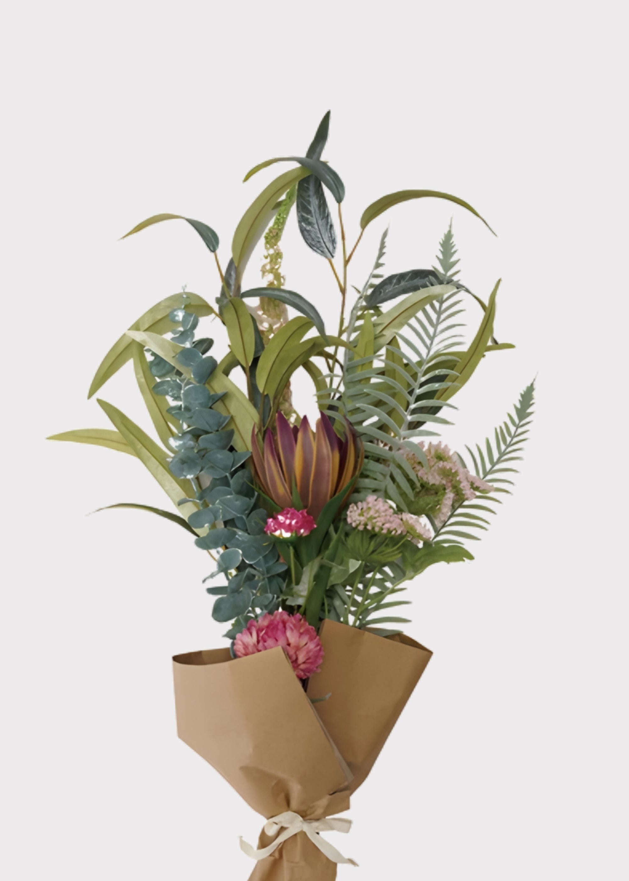Purple Artificial Eucalyptus Bouquet for Vase Styling