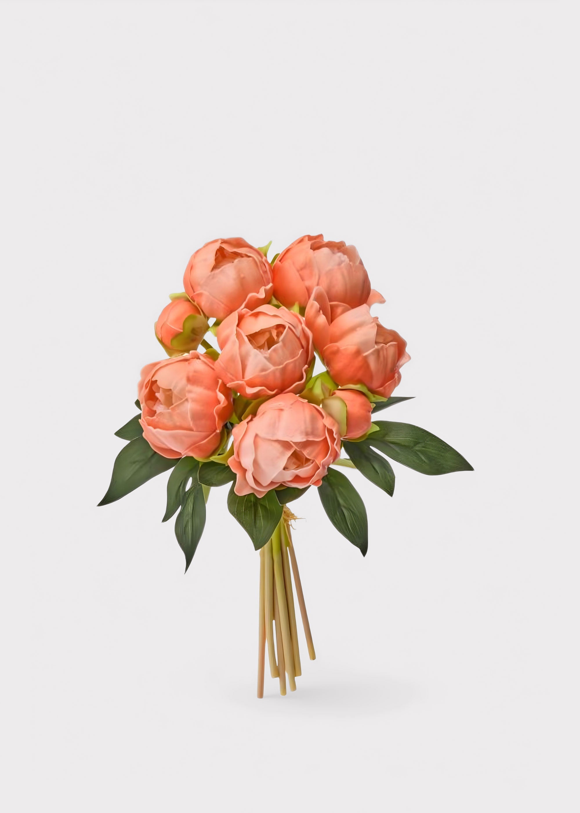 Pink Real Touch Artificial Peony Bundle for Vase Styling