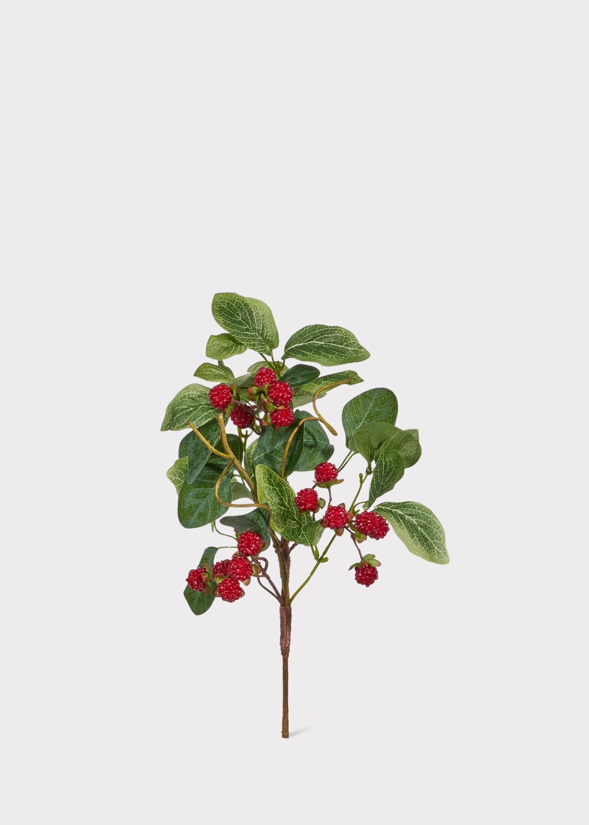 Red Artificial Berry Pick for Home Decor