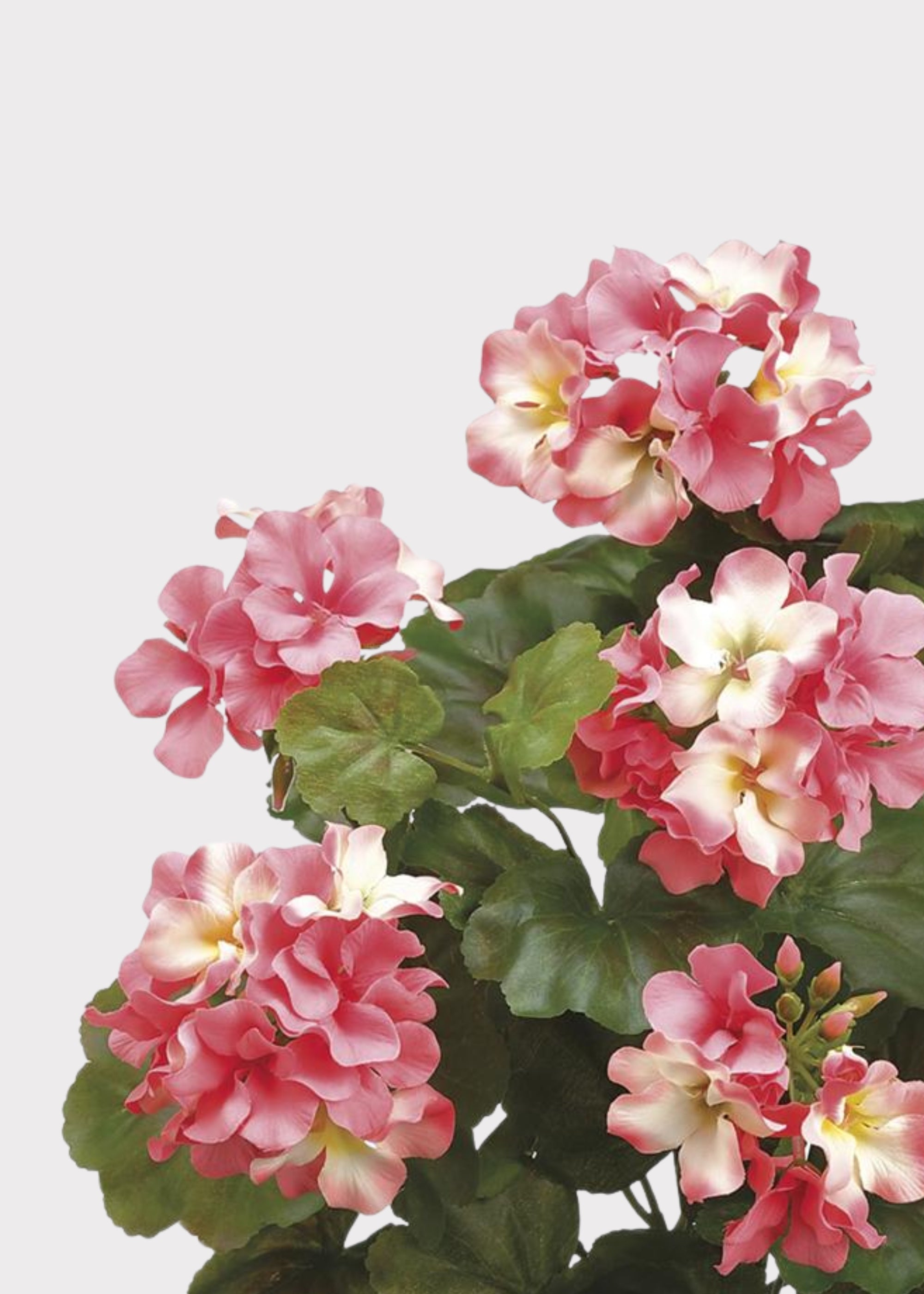 Pink Artificial Geranium Bush for Wedding Decor