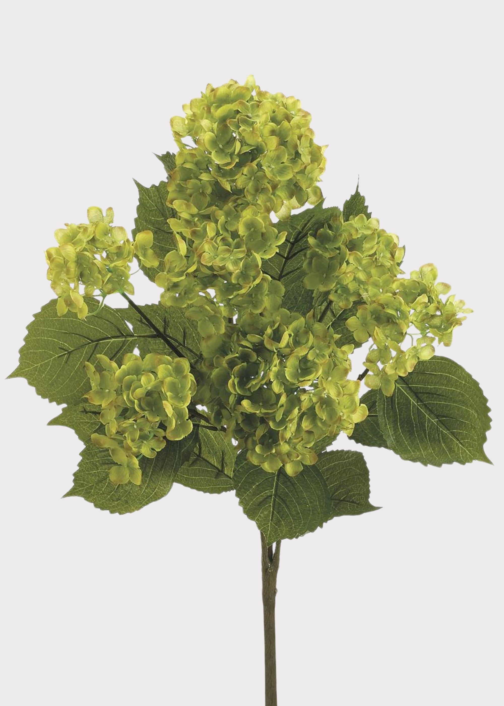 Green Artificial Hydrangea Bush for Vase Styling