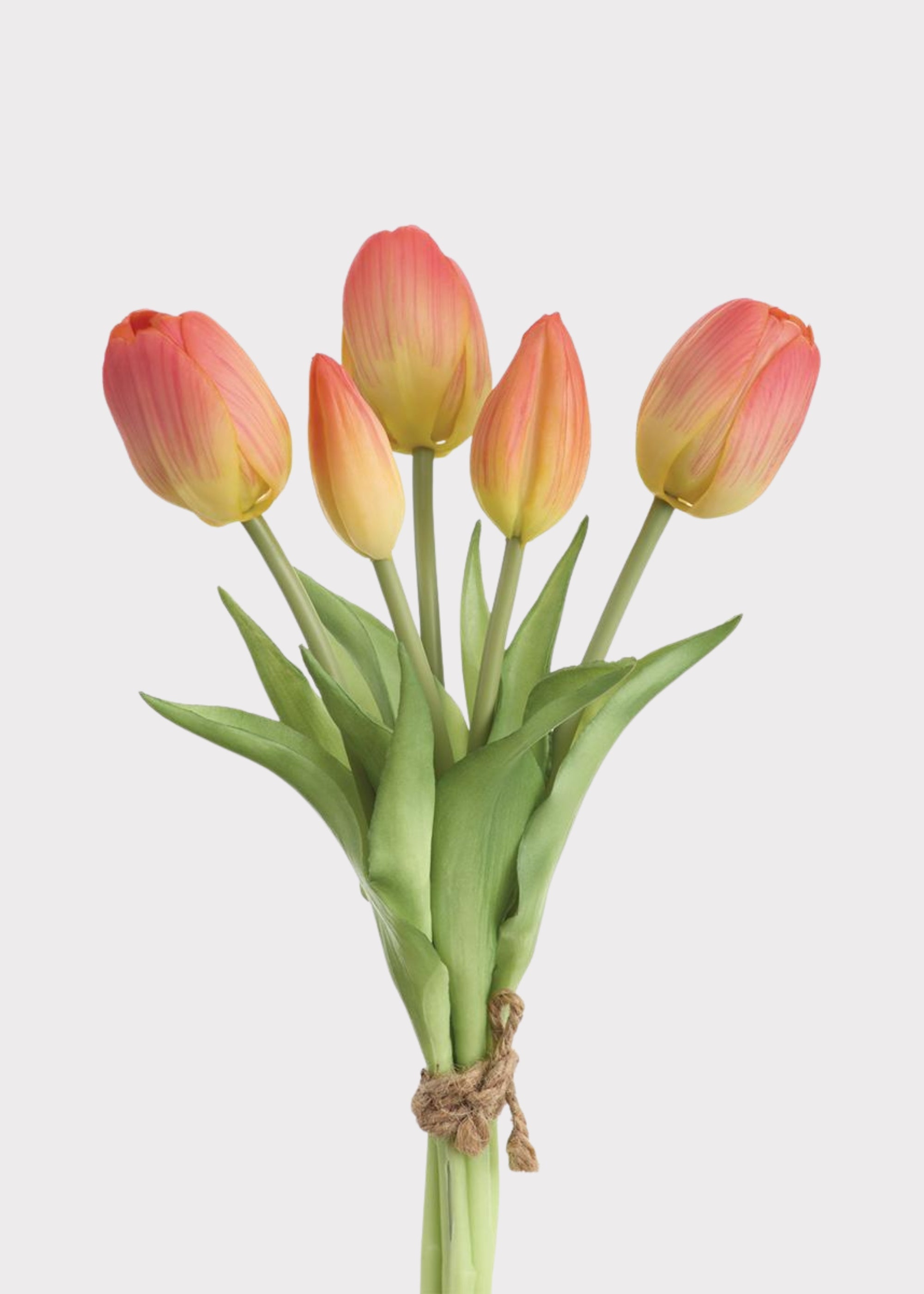 Pink Real Touch Artificial Tulip Bundle for Vase Styling