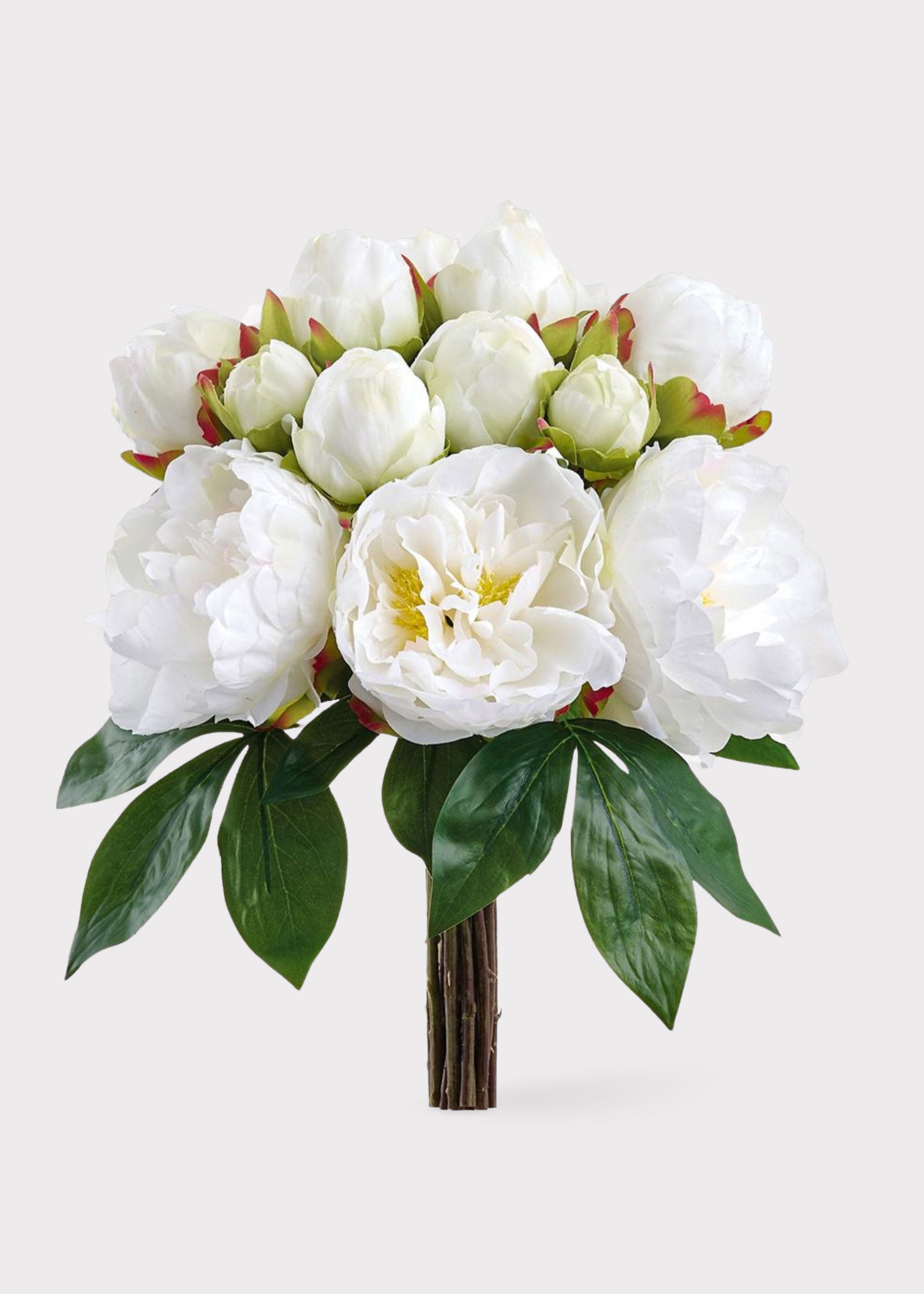 White Artificial Peony Bouquet for Vase Styling