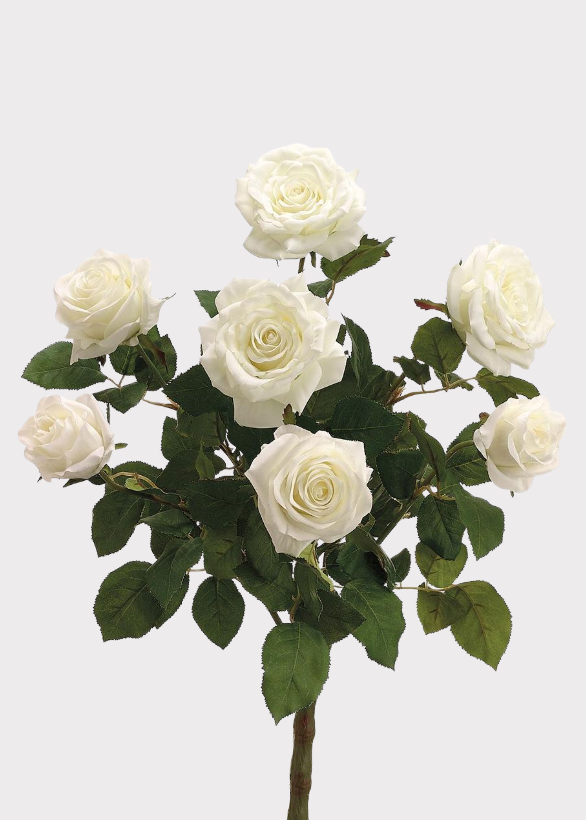 Cream Artificial Rose Bush for Vase Styling