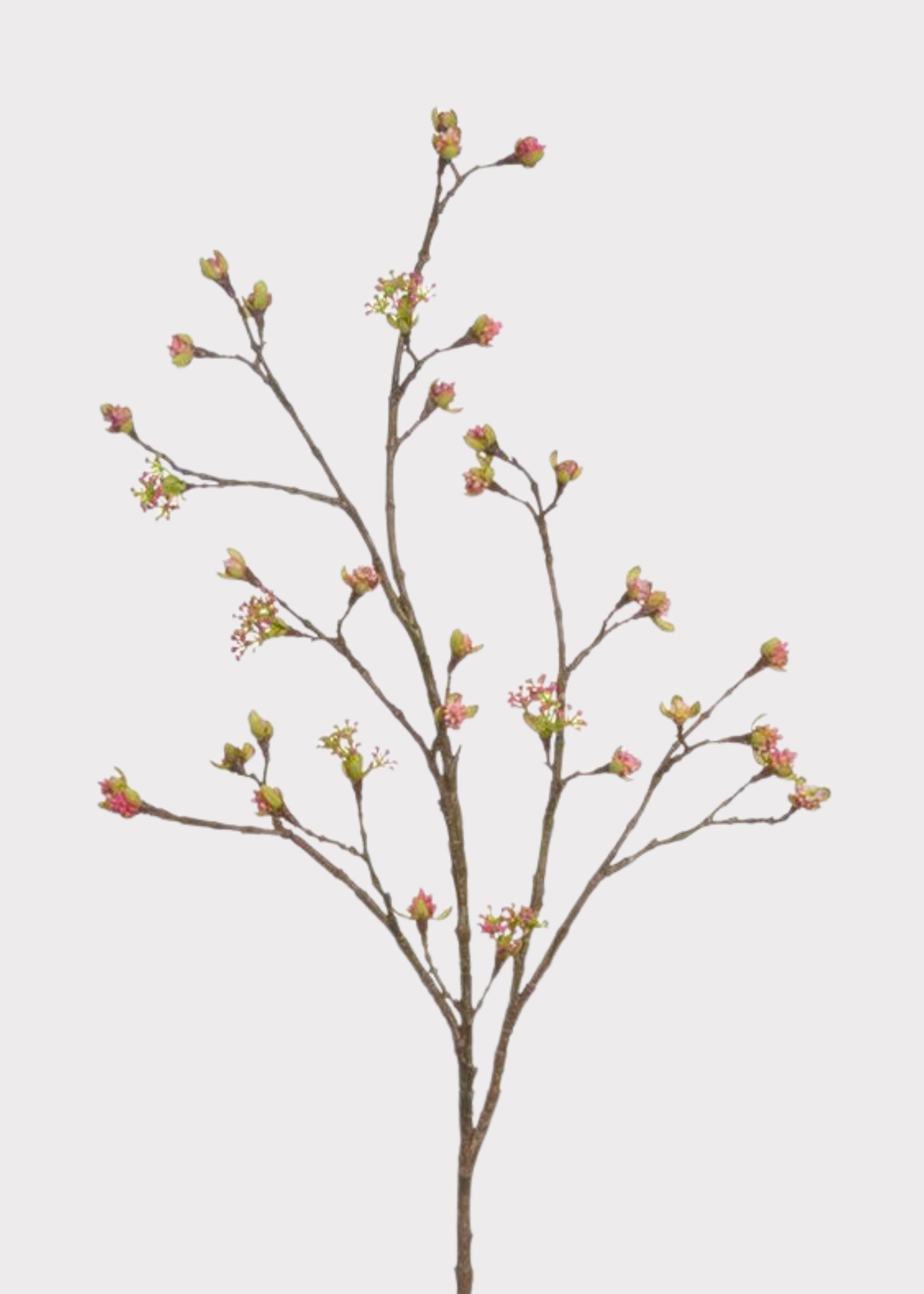 Fuchsia Artificial Budding Branch for Vase Styling