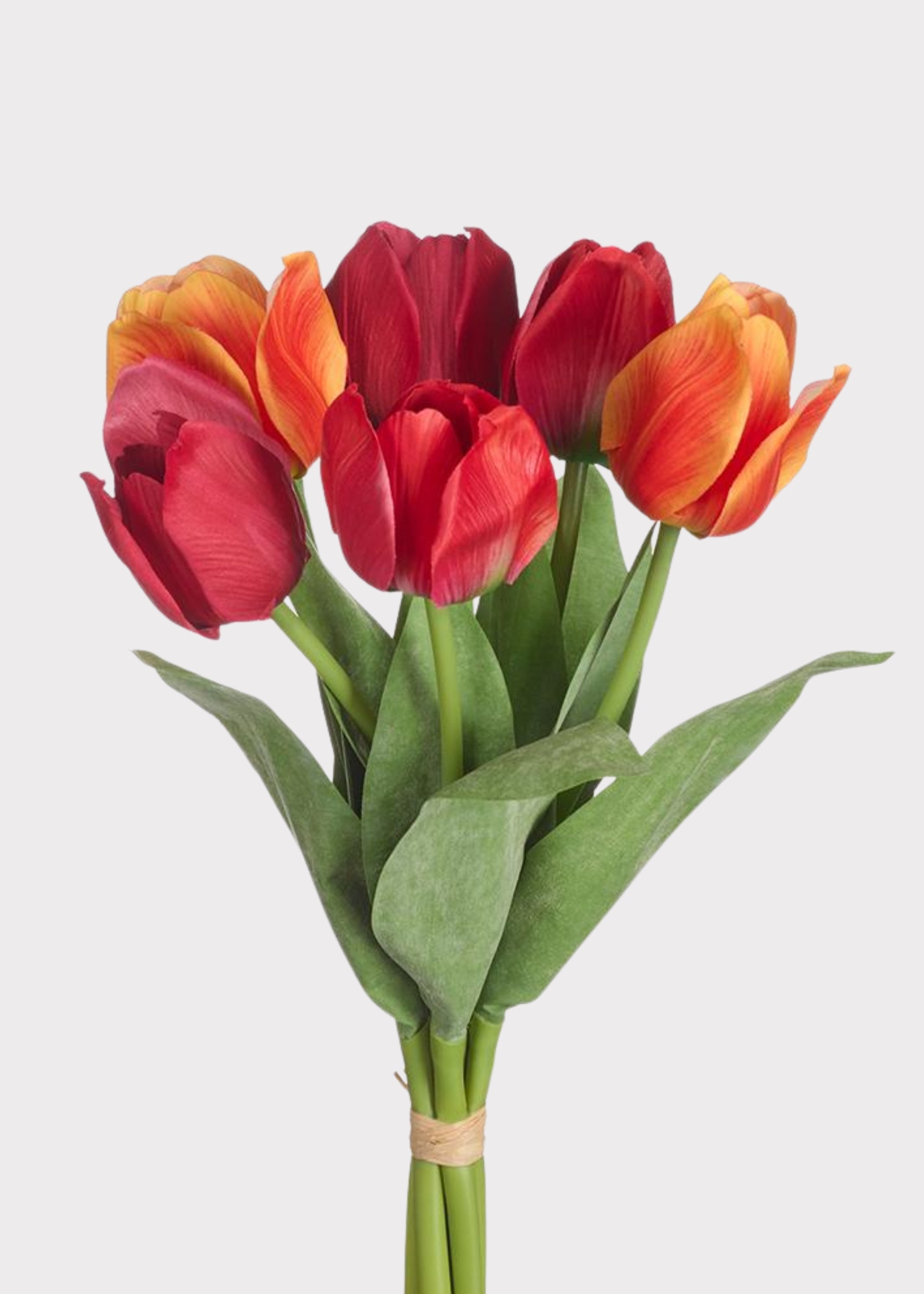 Red Artificial Tulip Bundle for Vase Styling