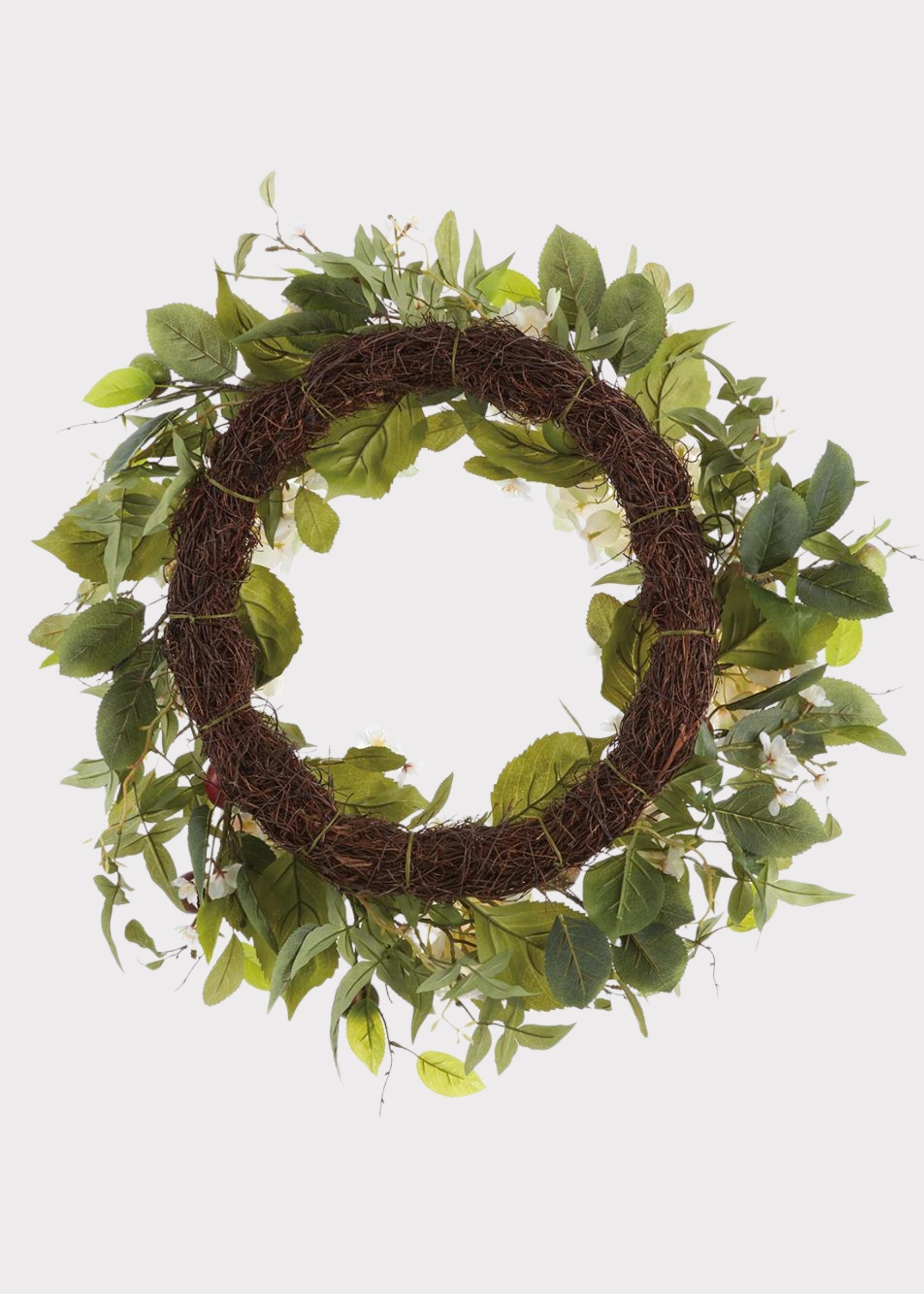 White Artificial Hydrangea Wreath for Home Decor