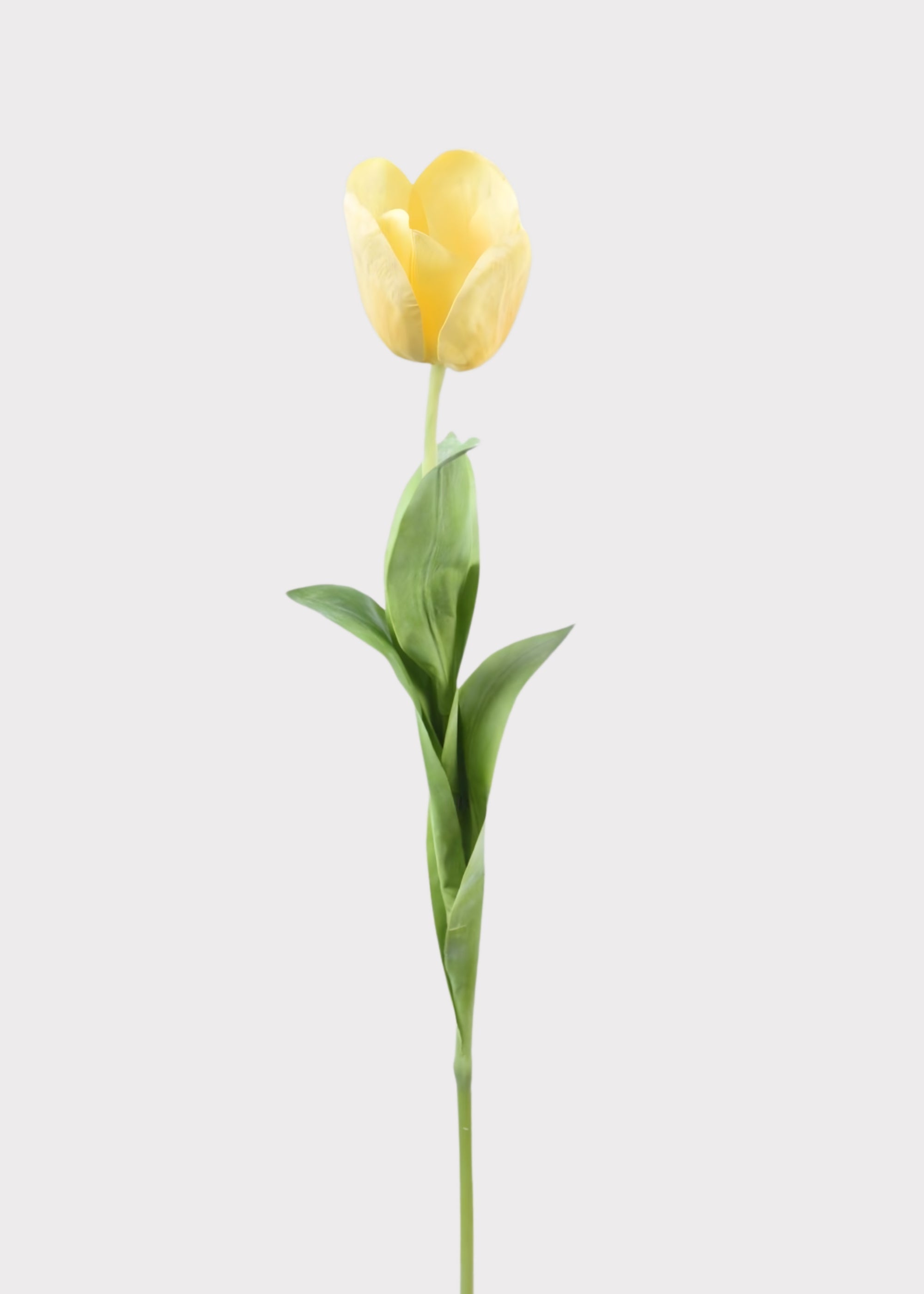 Yellow Natural Touch Artificial Tulip Stem for Vase Styling