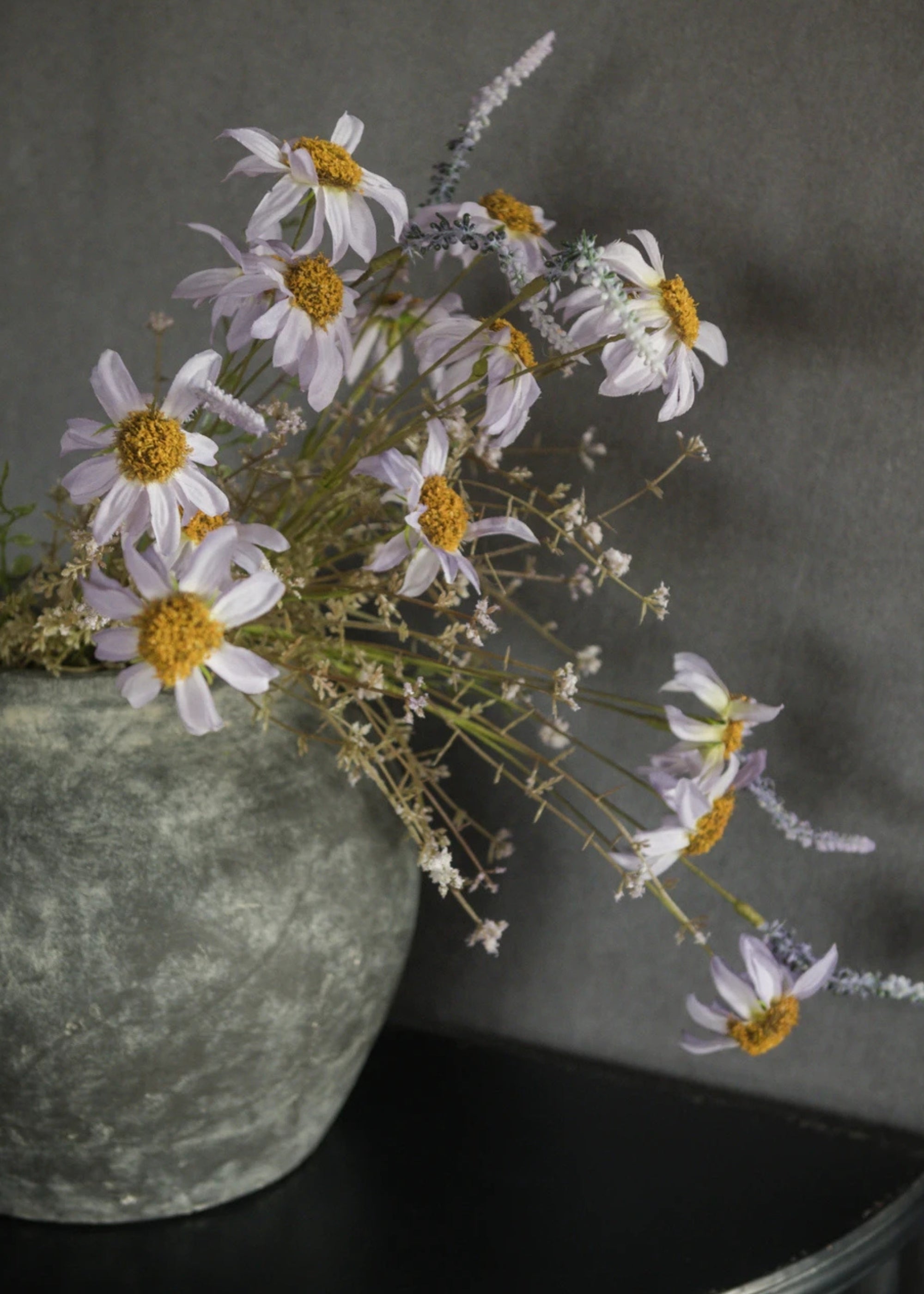 Pale Lavender Artificial Daisy Spray for Home Decor