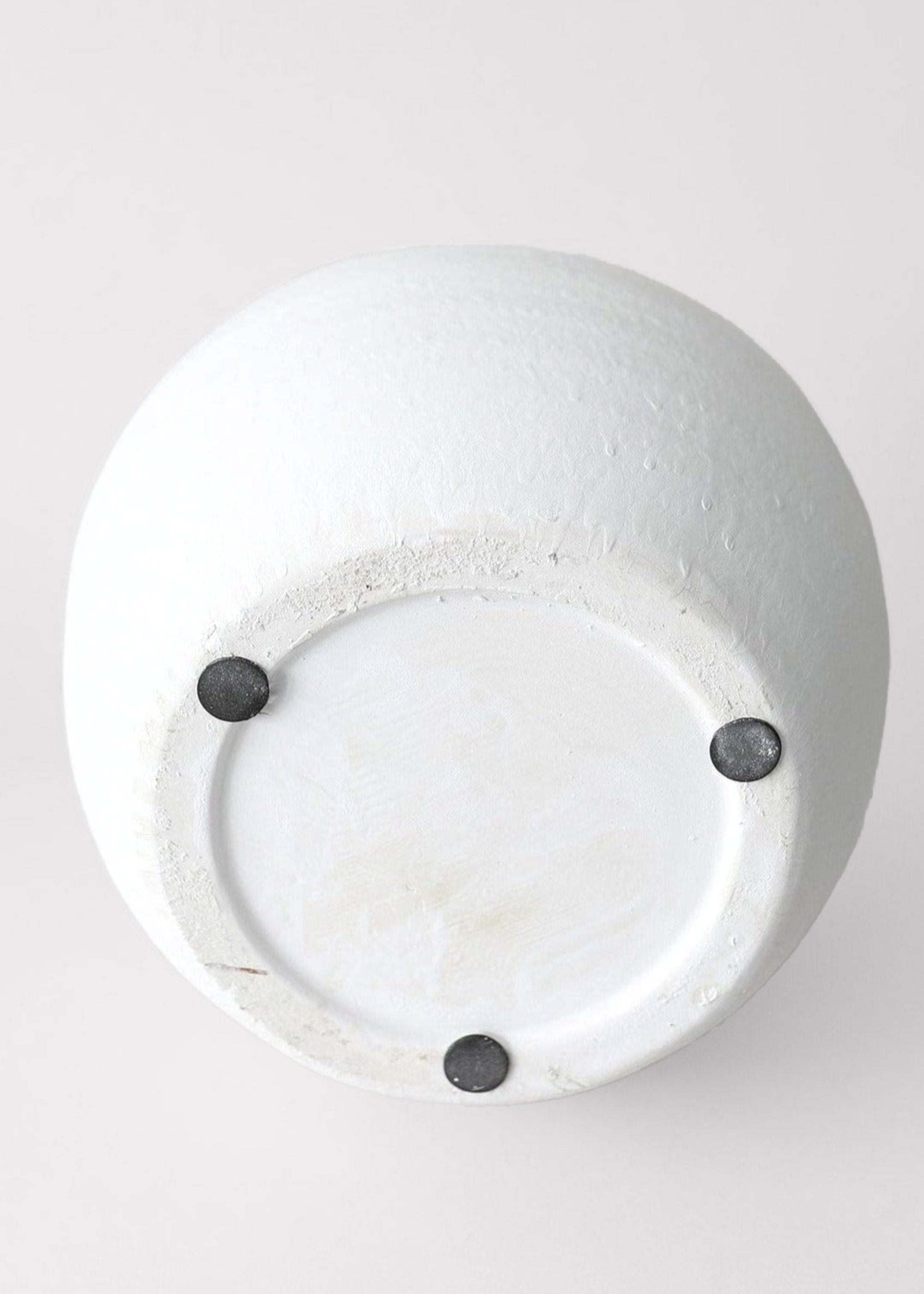White Concrete Konos Vase for Entryway Arrangement