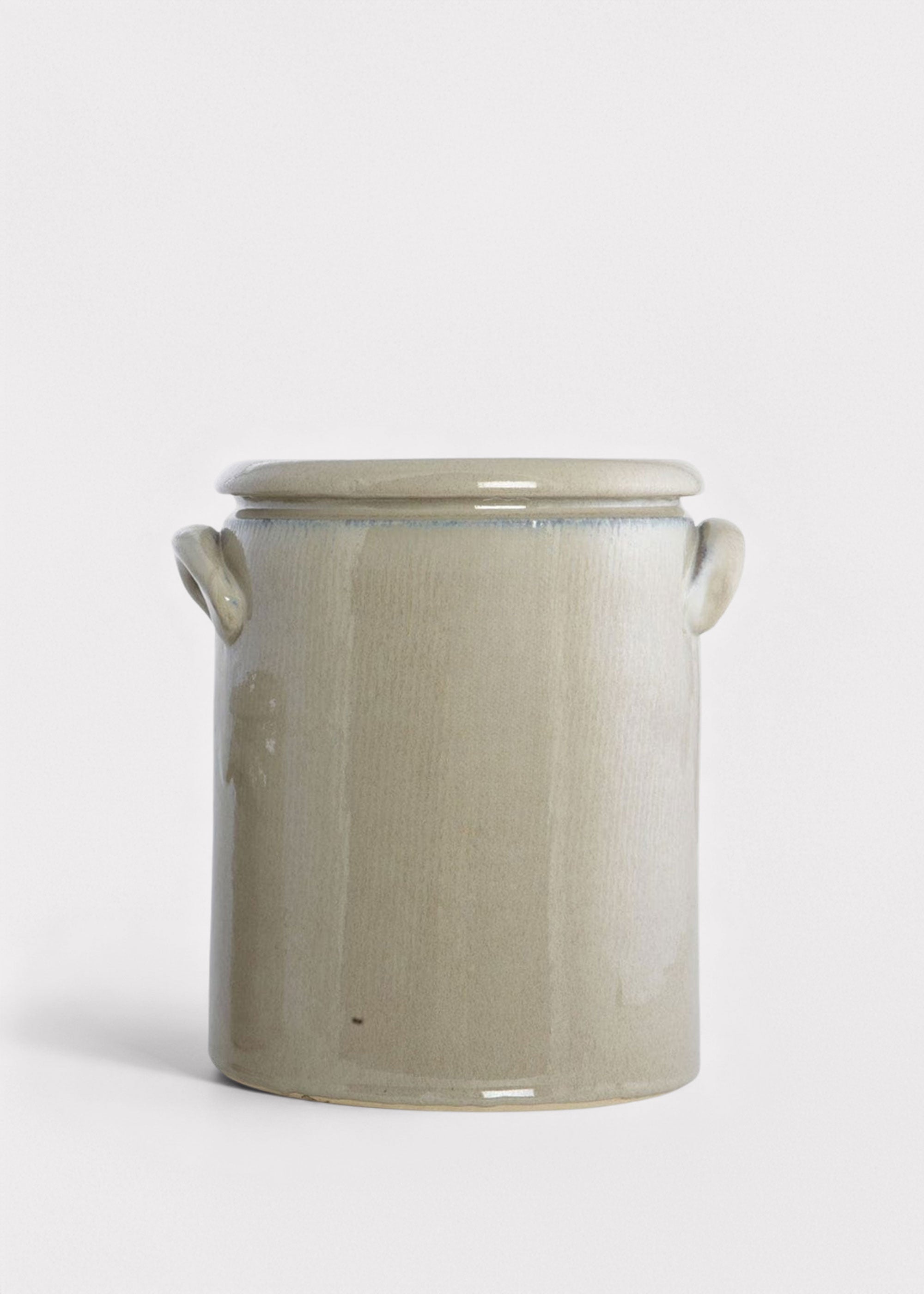 Glossy Clay French Crock for Vase Styling