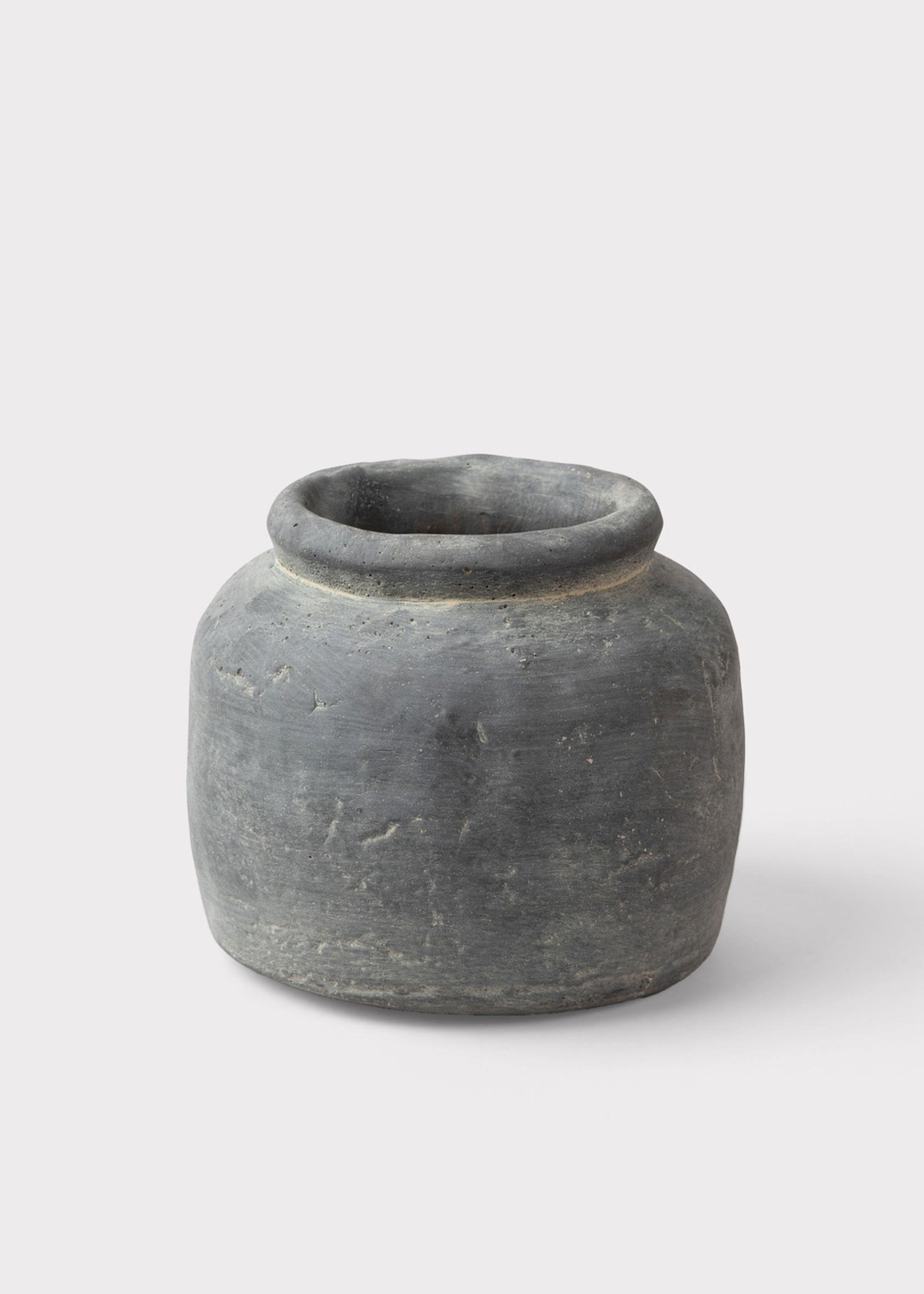 Distressed Rustic Concrete Vase for Vase Styling
