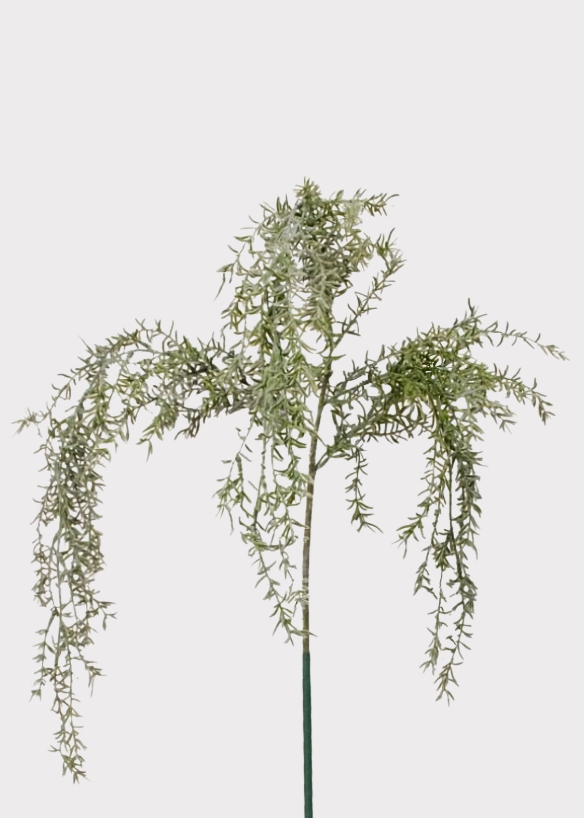 Grey Green Natural Touch Artificial Rose Bush for Vase Styling