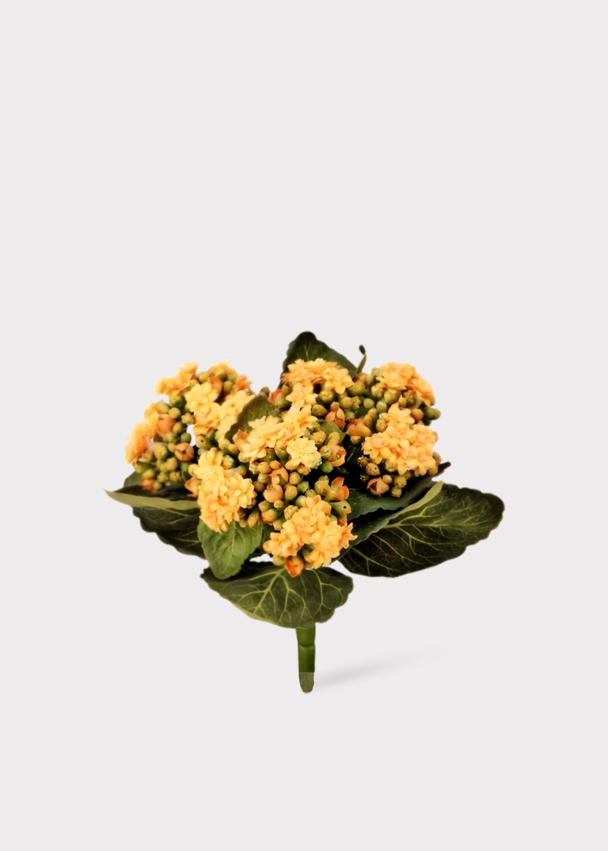 Yellow Artificial Small Kalanchoe Blooming for Vase Styling